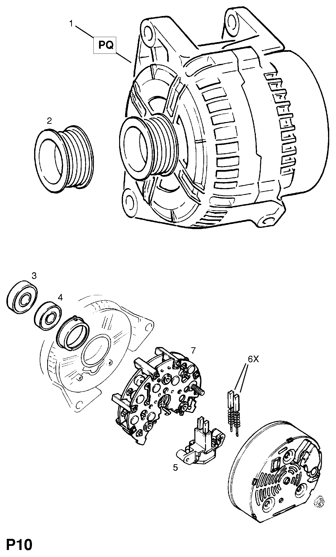 Vauxhall 12 04 108 - Alternator www.parts5.com