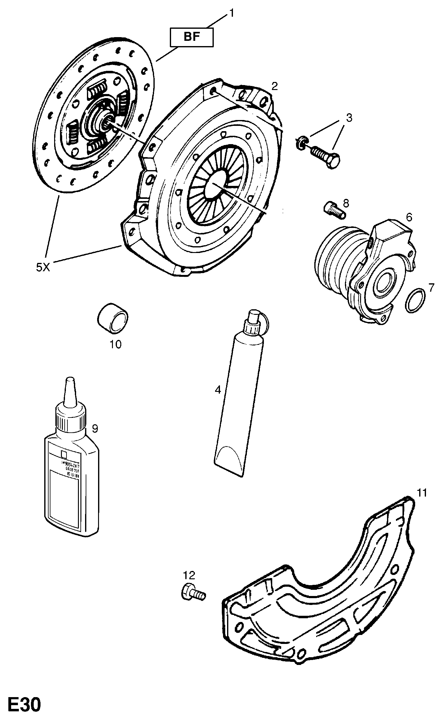 Opel 6 79 344 - Central Slave Cylinder, clutch www.parts5.com