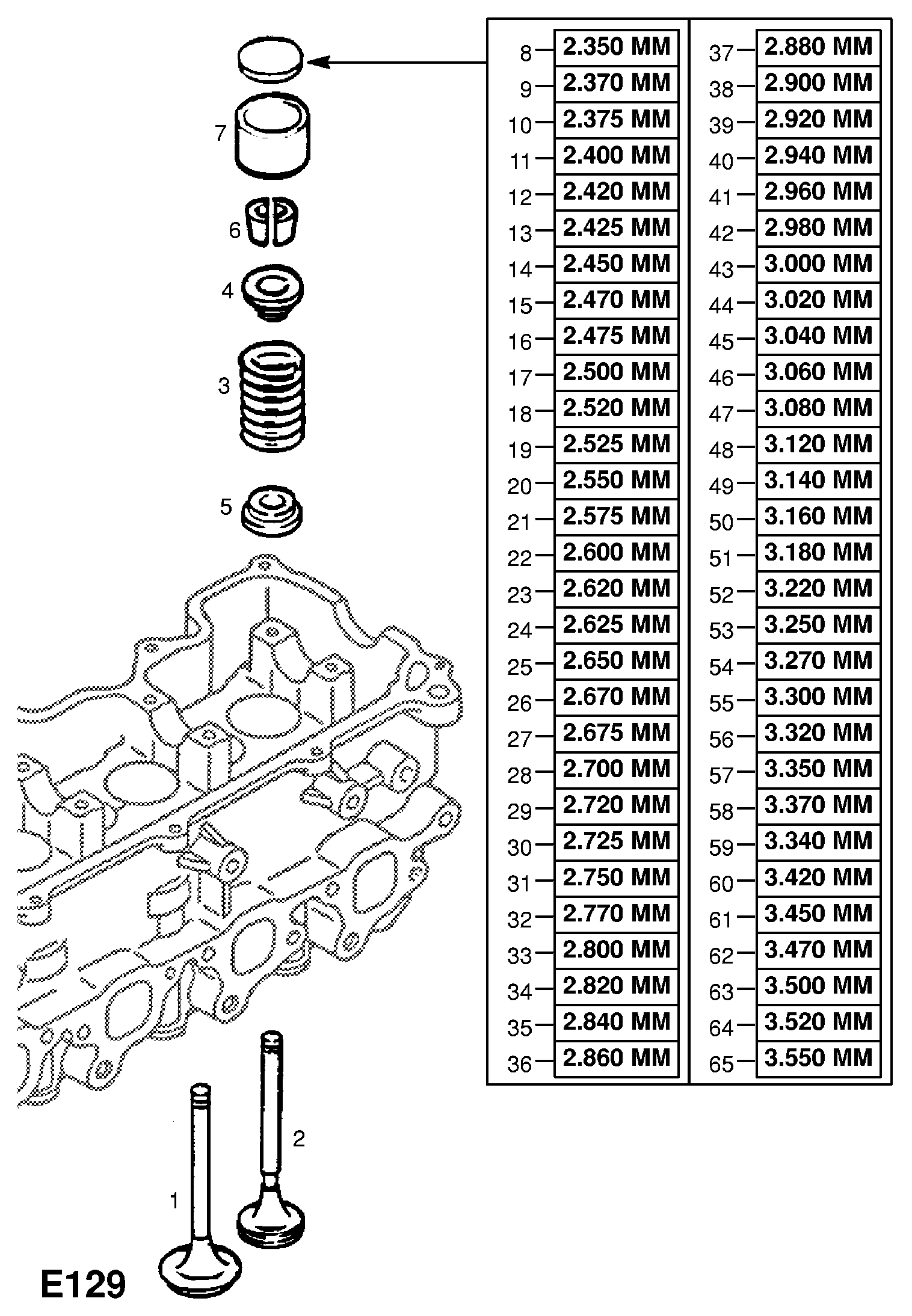 Opel 6 41 007 - Supapa admisie www.parts5.com