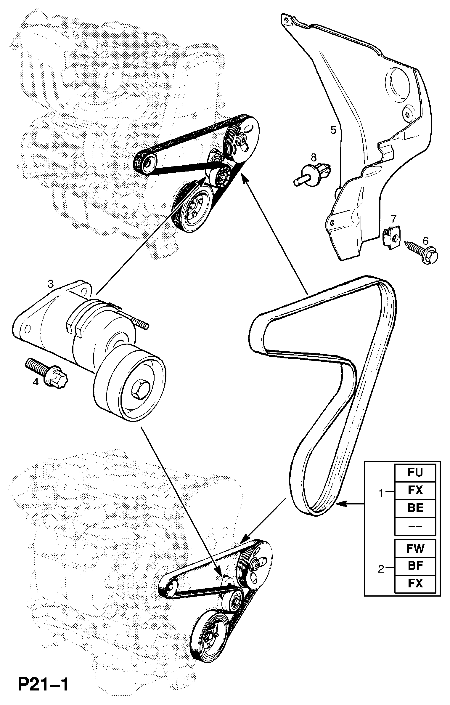 Opel 13 40 613 - Ιμάντας poly-V www.parts5.com