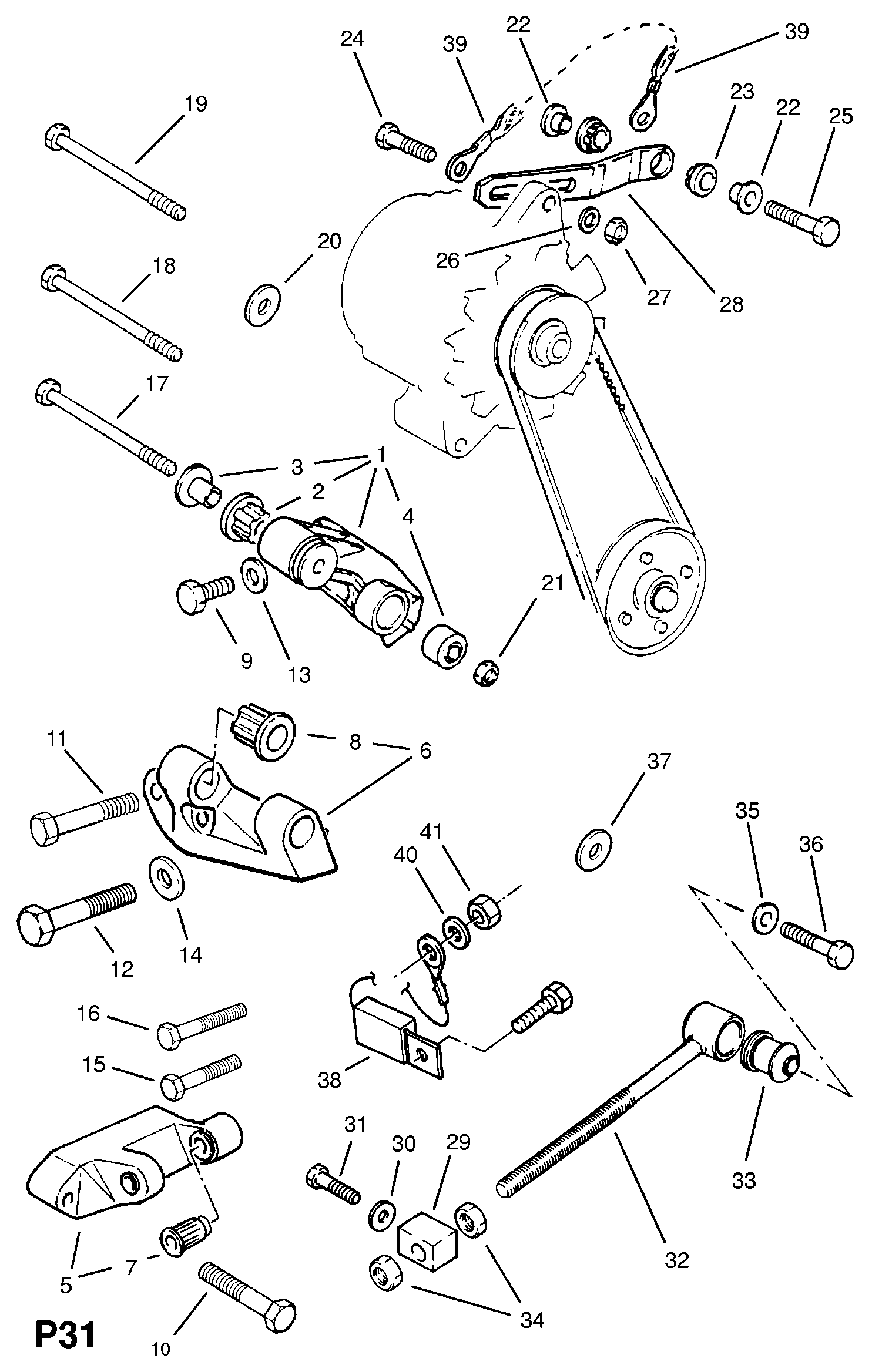 Opel 2000223 - Vijak, izduvni sistem www.parts5.com