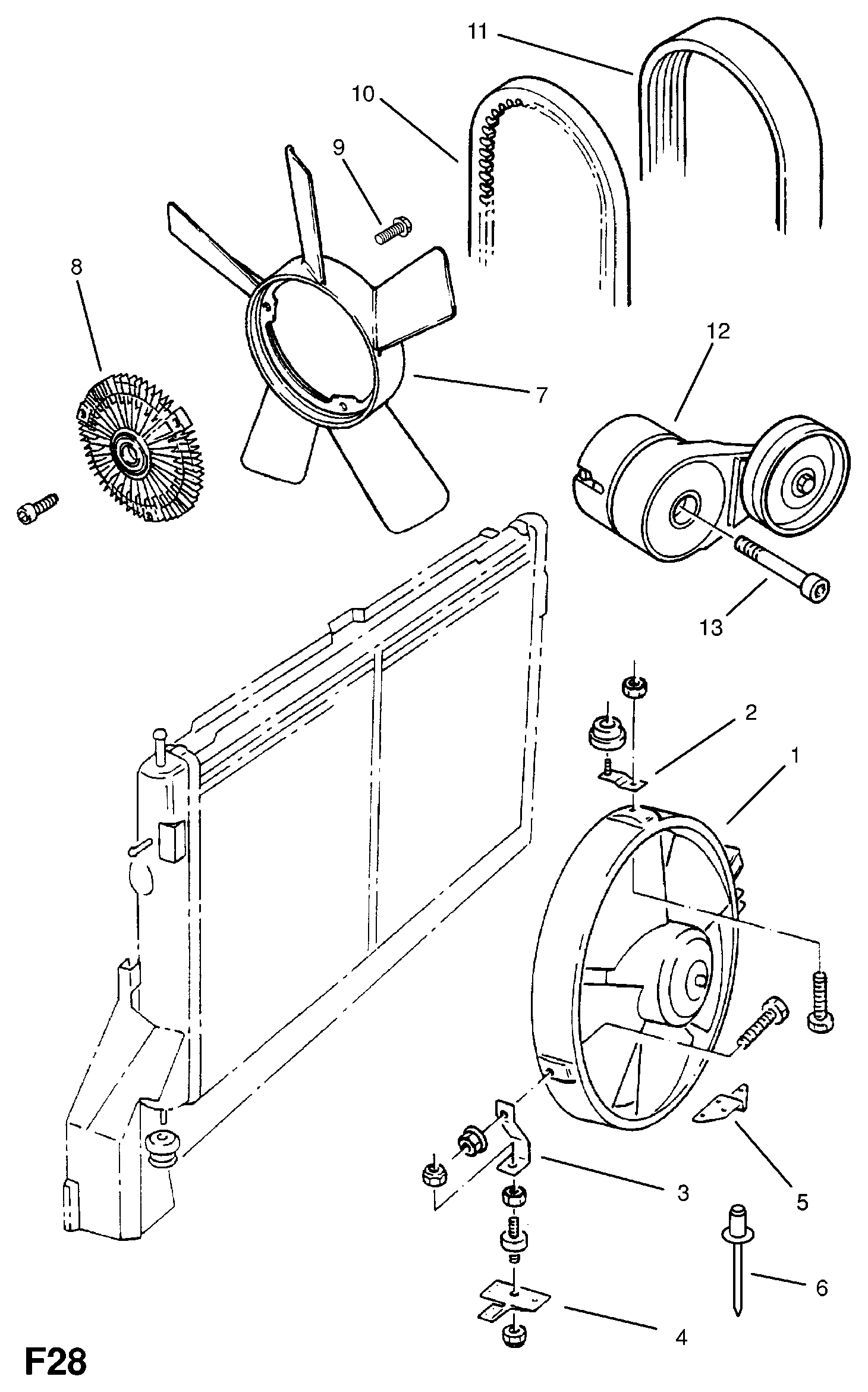 Opel 1340728 - Ozubený klínový řemen www.parts5.com