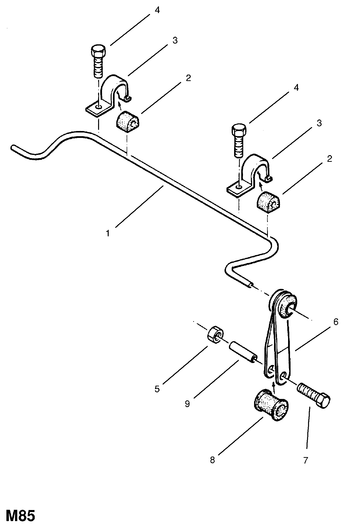 Vauxhall 4 44 325 - Komplet za popravilo, koncnik stabilizatorja www.parts5.com