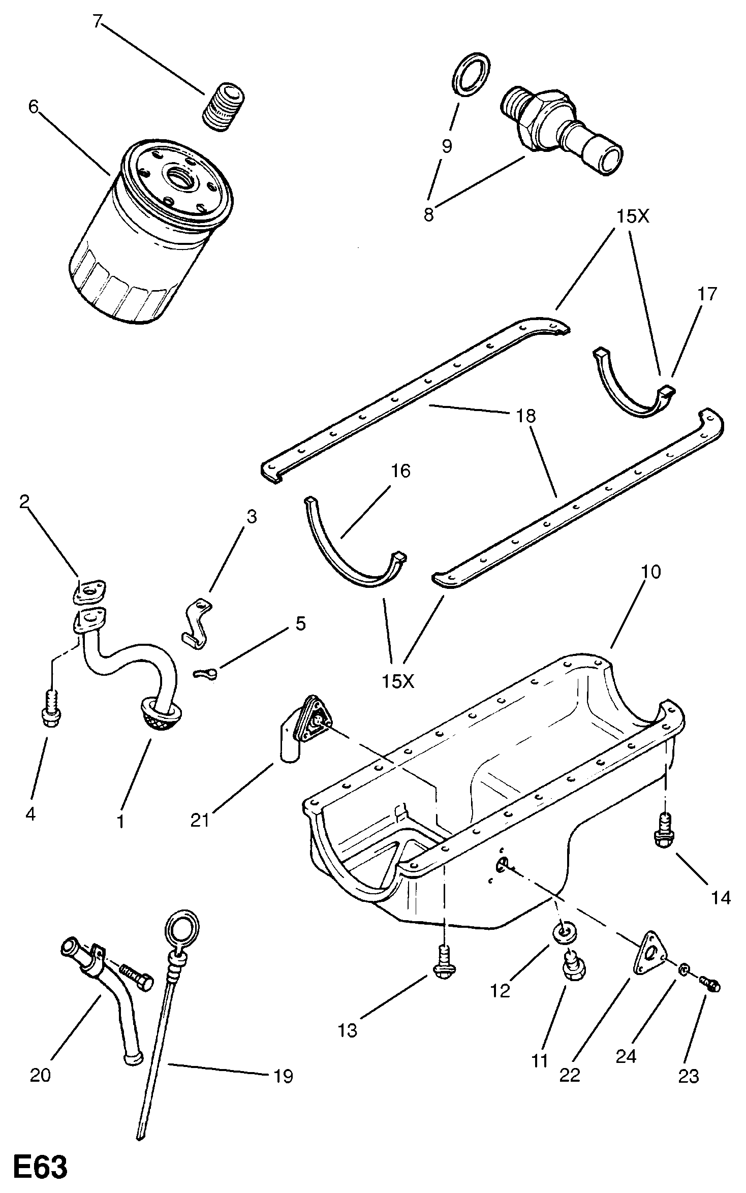 Opel 650383 - Маслен филтър www.parts5.com