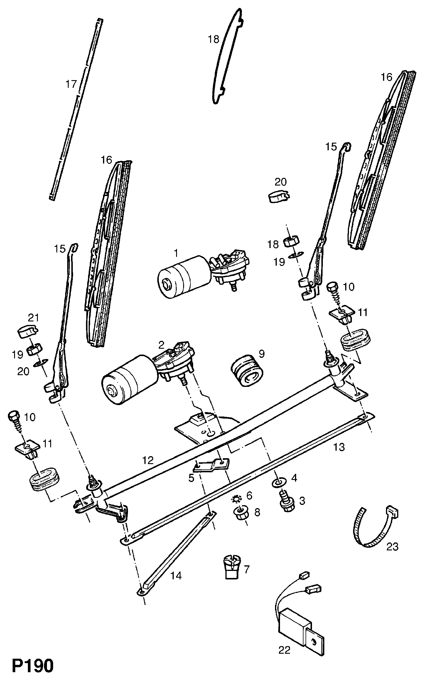 Opel 12 72 208 - Wiper Blade www.parts5.com