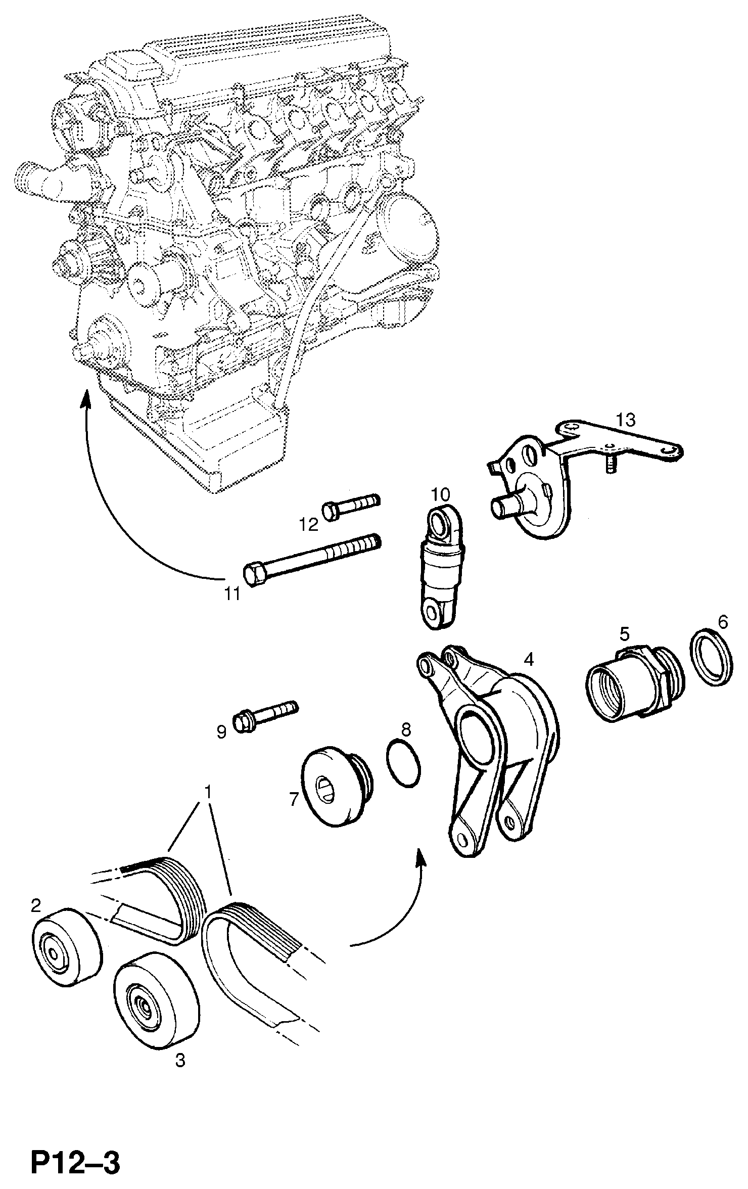 GMC 1340611 - Correa trapecial poli V www.parts5.com