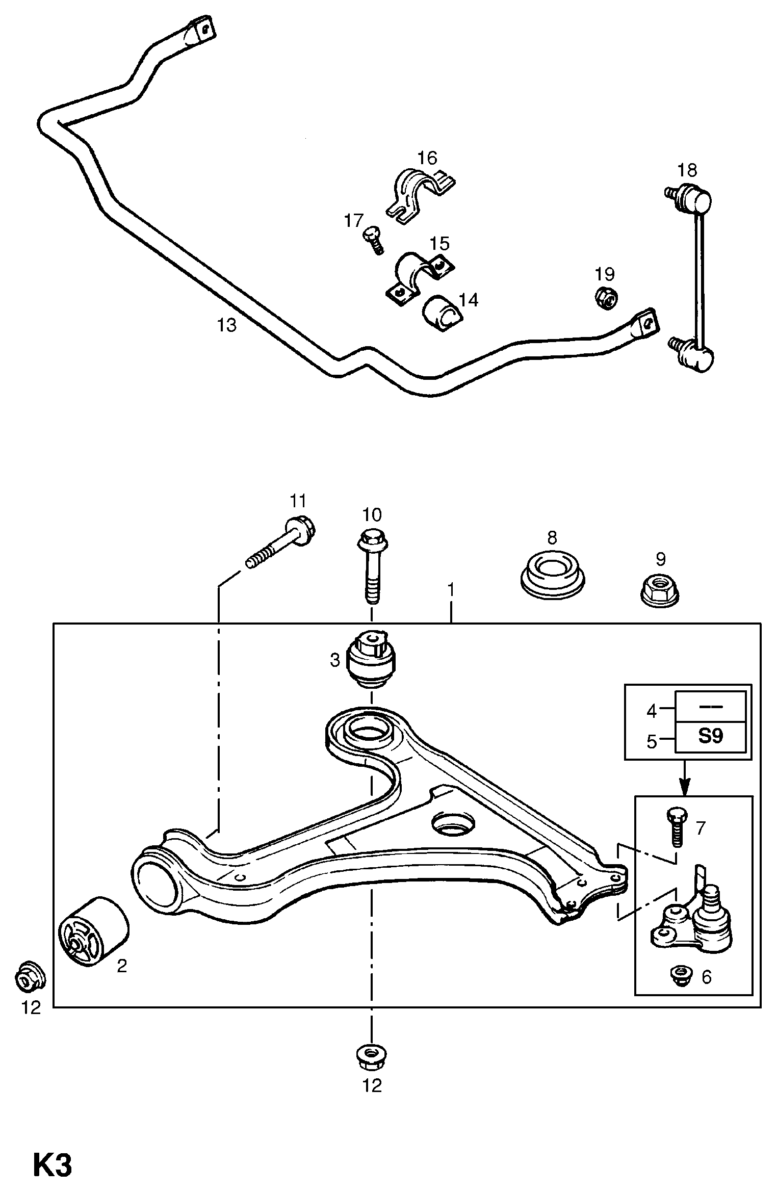 SAAB 352830 - Rótula de suspensión / carga www.parts5.com