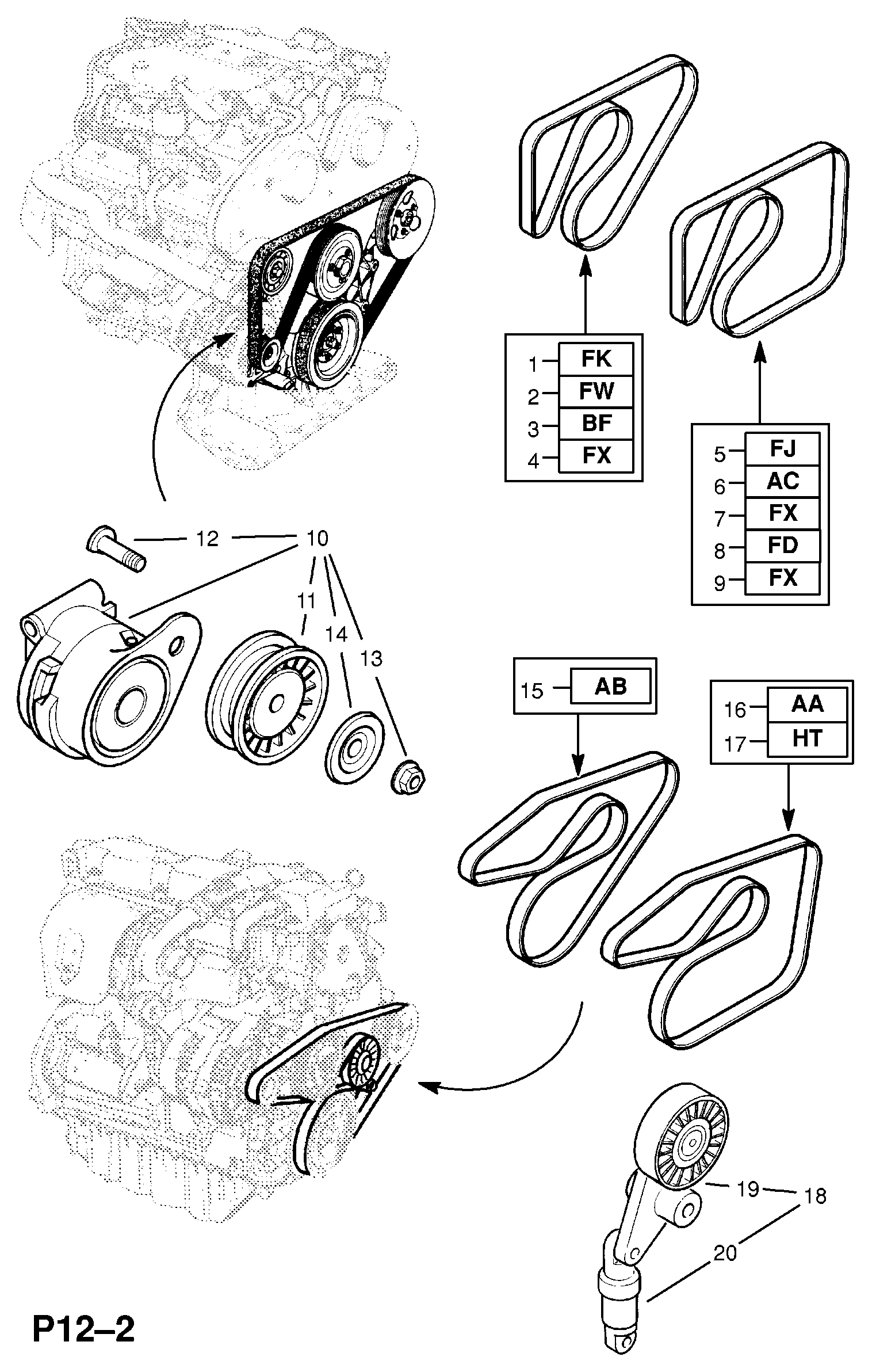 Opel 1340512 - Τεντωτήρας, οδοντ. ιμάντας www.parts5.com