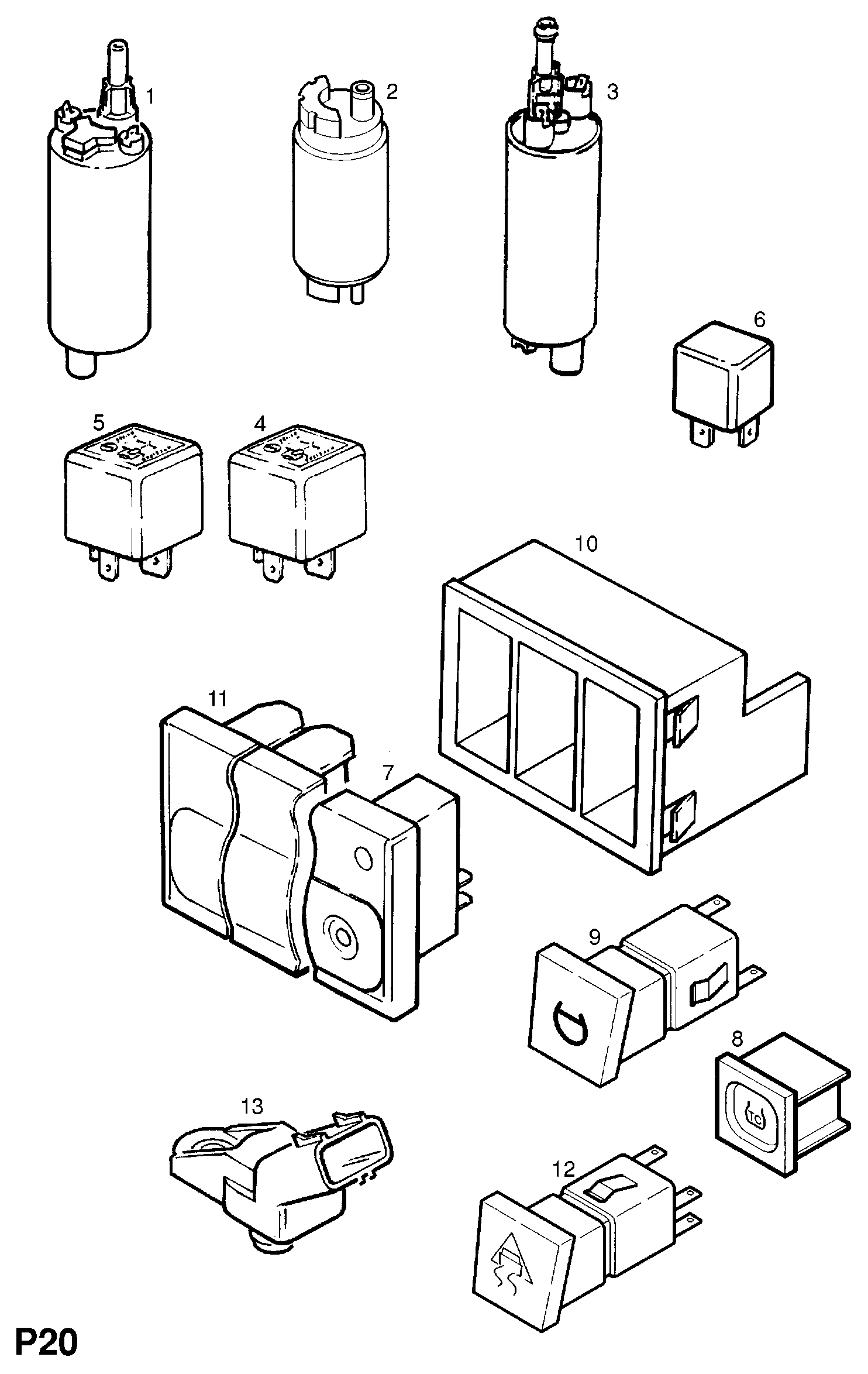 Opel 815036 - Bomba de combustible parts5.com