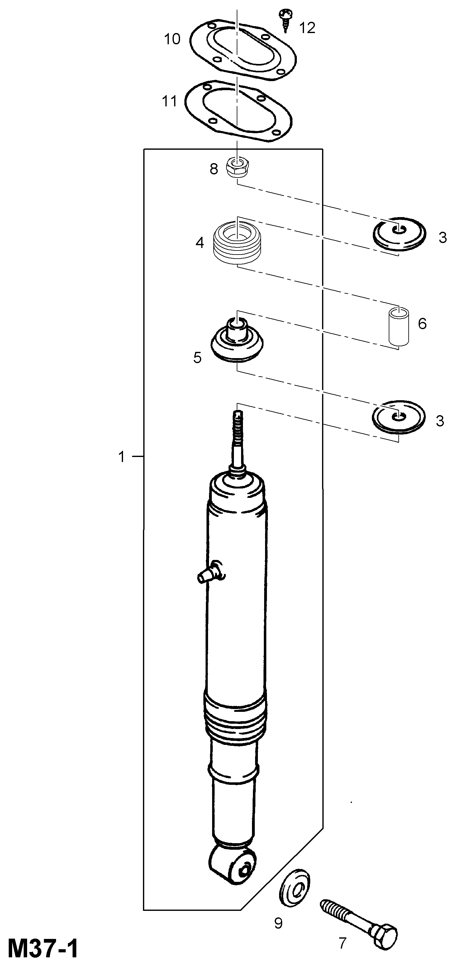 Opel 436274 - Αμορτισέρ www.parts5.com