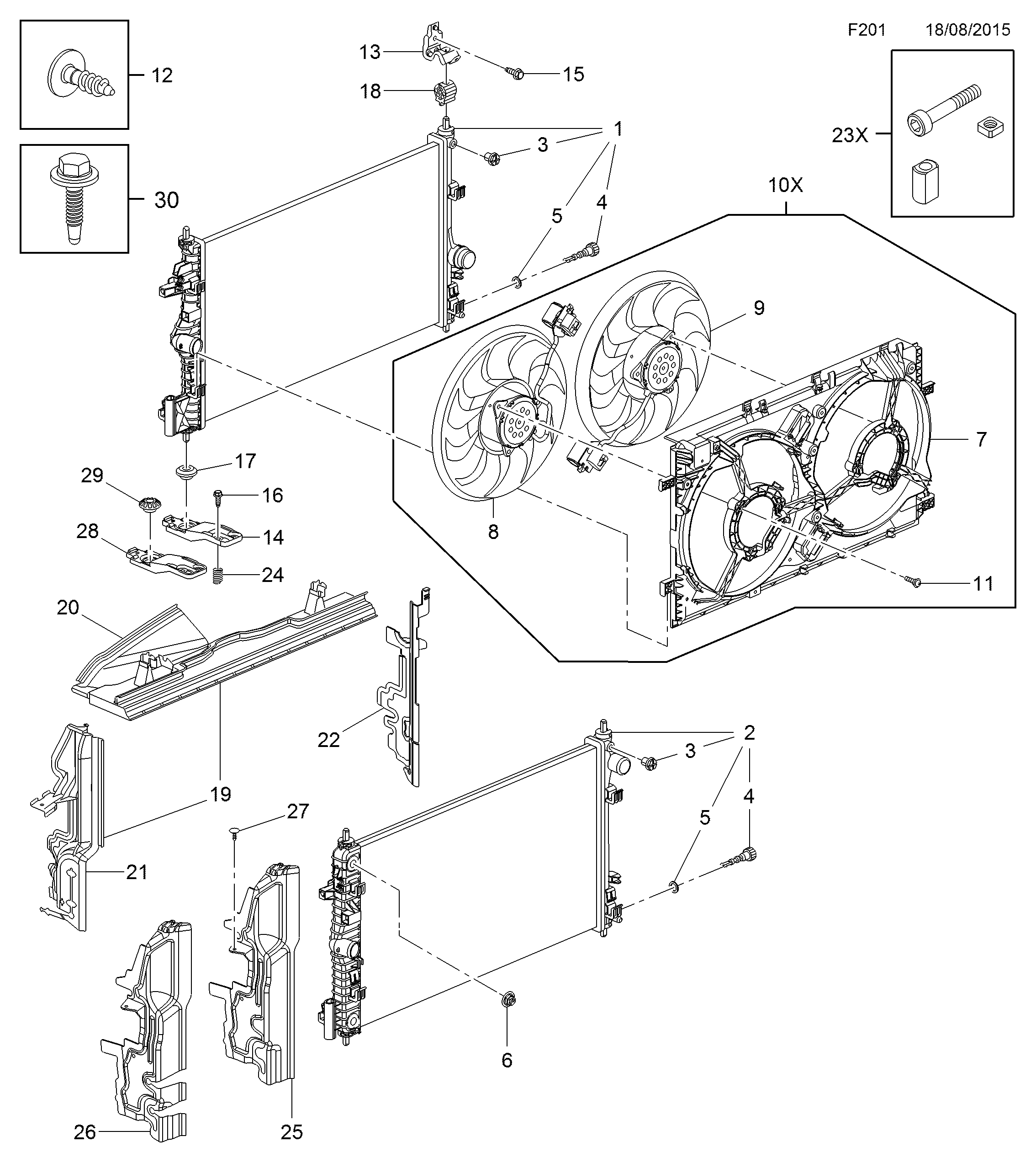 Opel 1 300 290 - Ψυγείο, ψύξη κινητήρα www.parts5.com