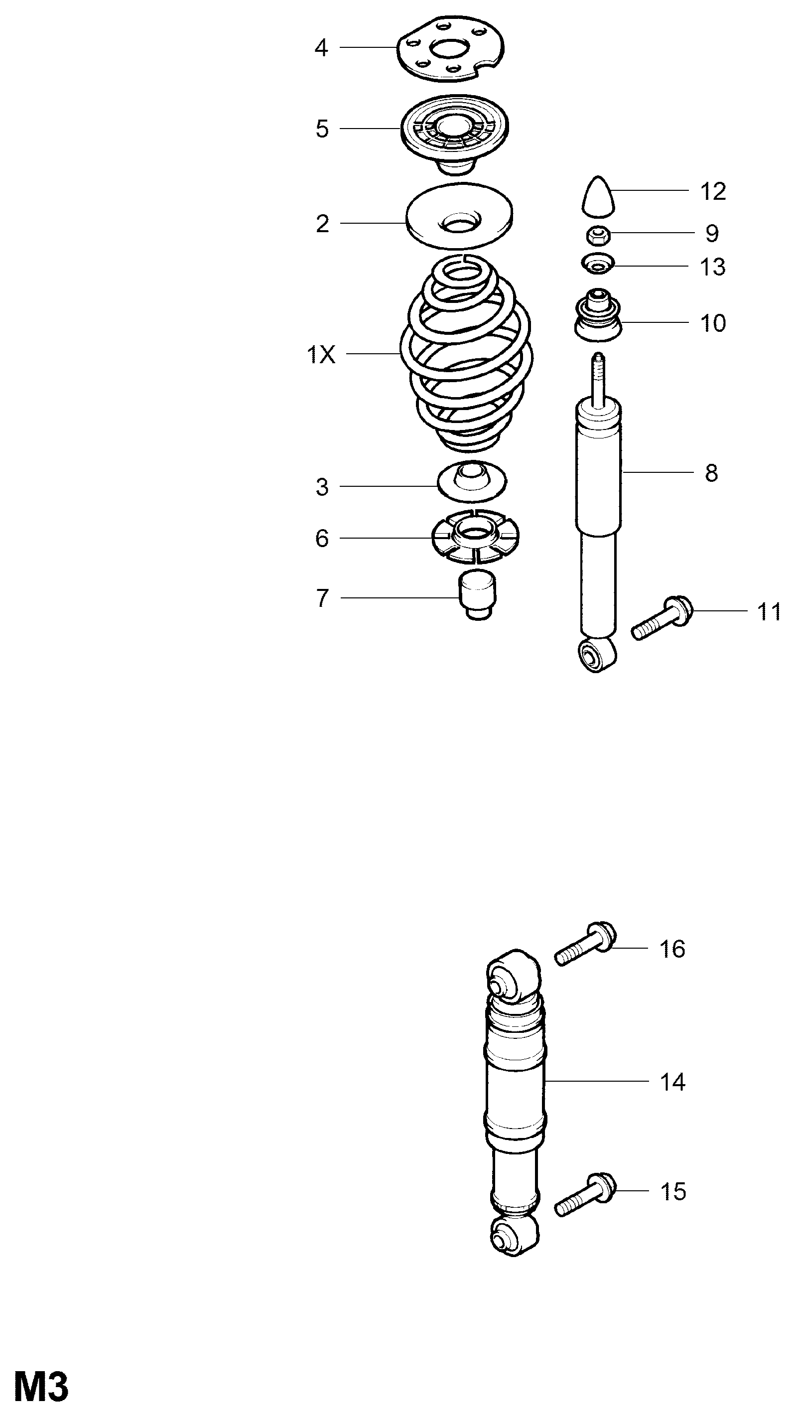 Vauxhall 4 36 355 - Αμορτισέρ www.parts5.com