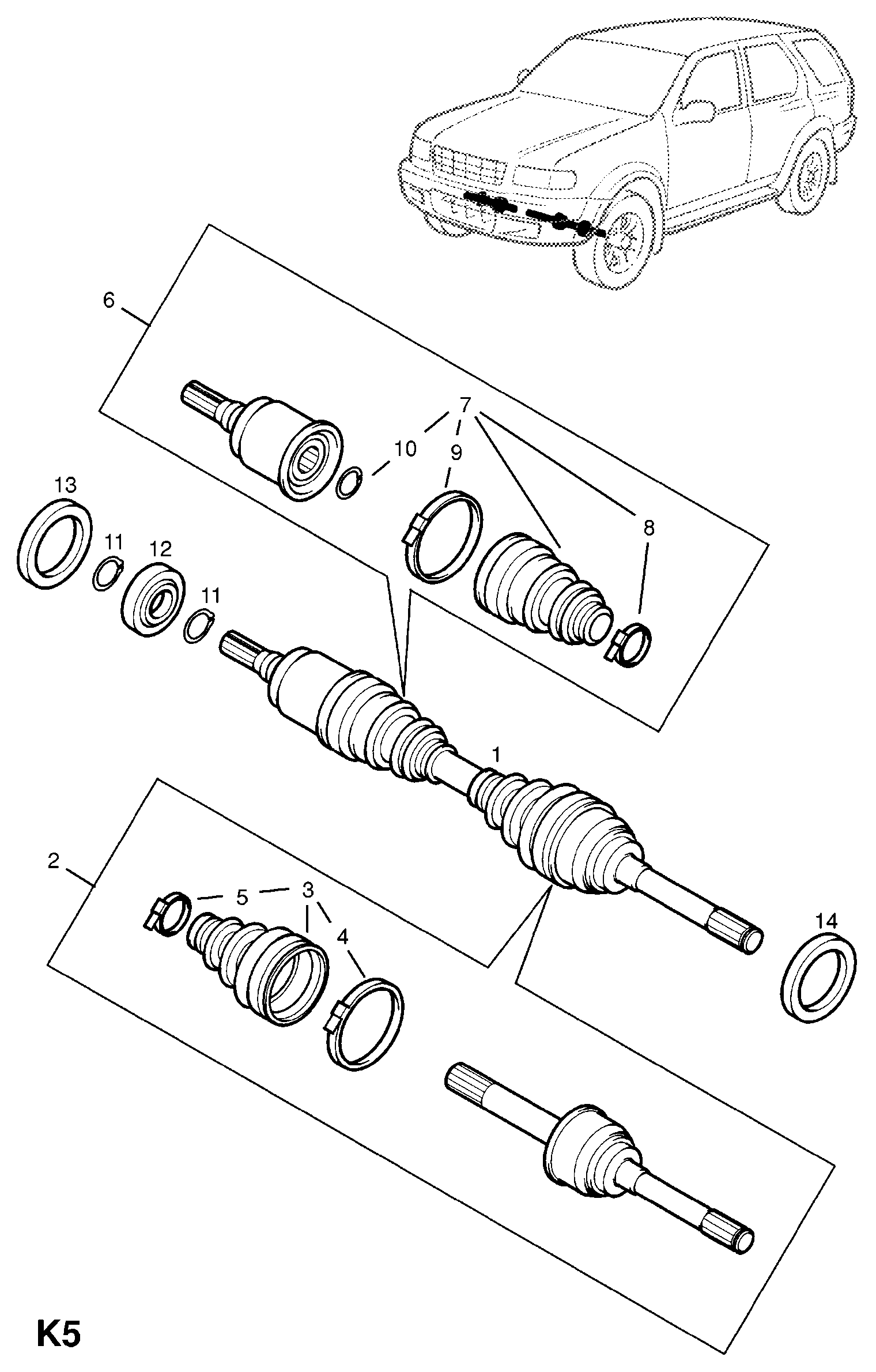 Opel 3 74 075 - Bellow, drive shaft parts5.com