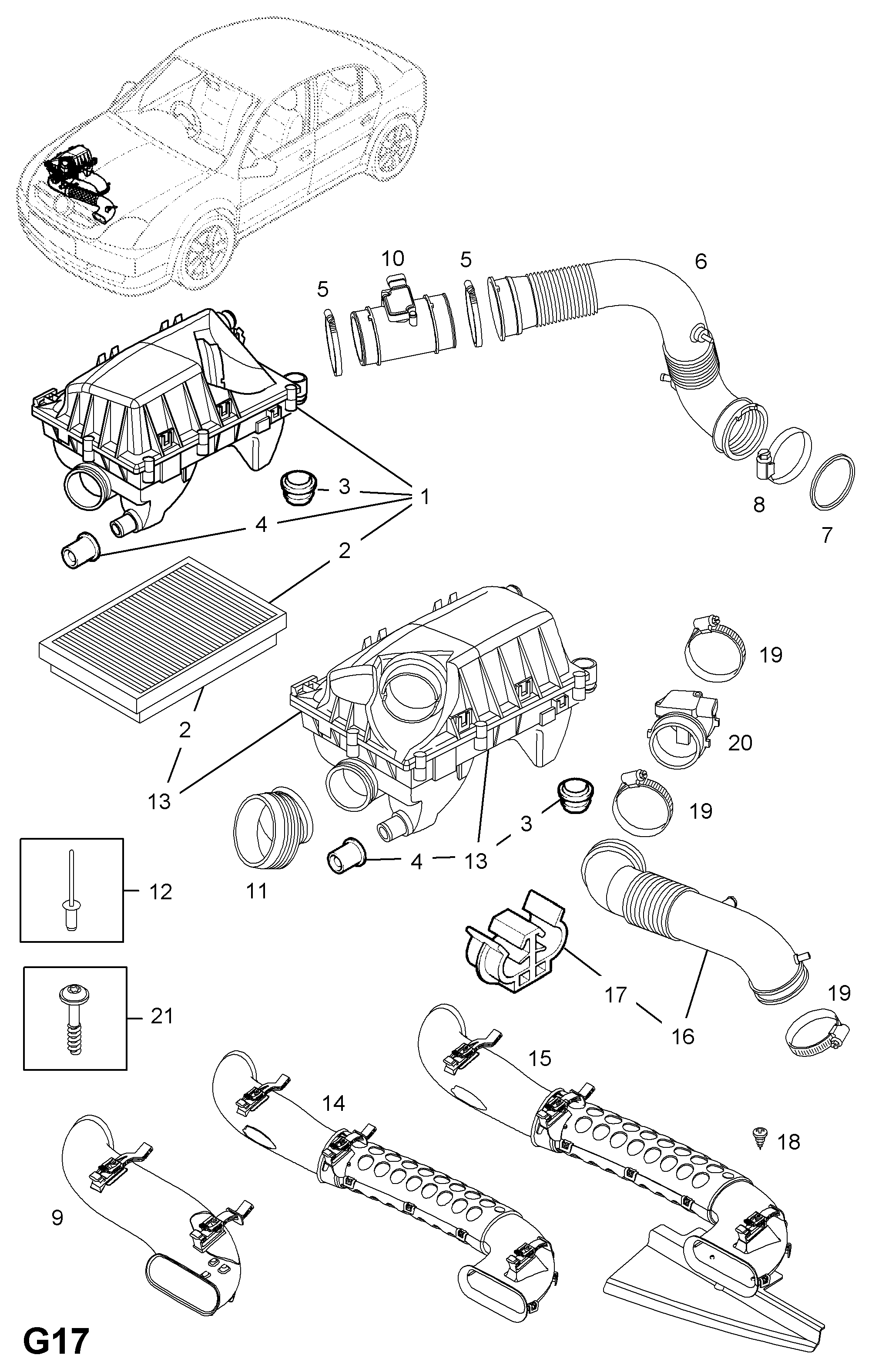 Opel 835036 - Φίλτρο αέρα www.parts5.com