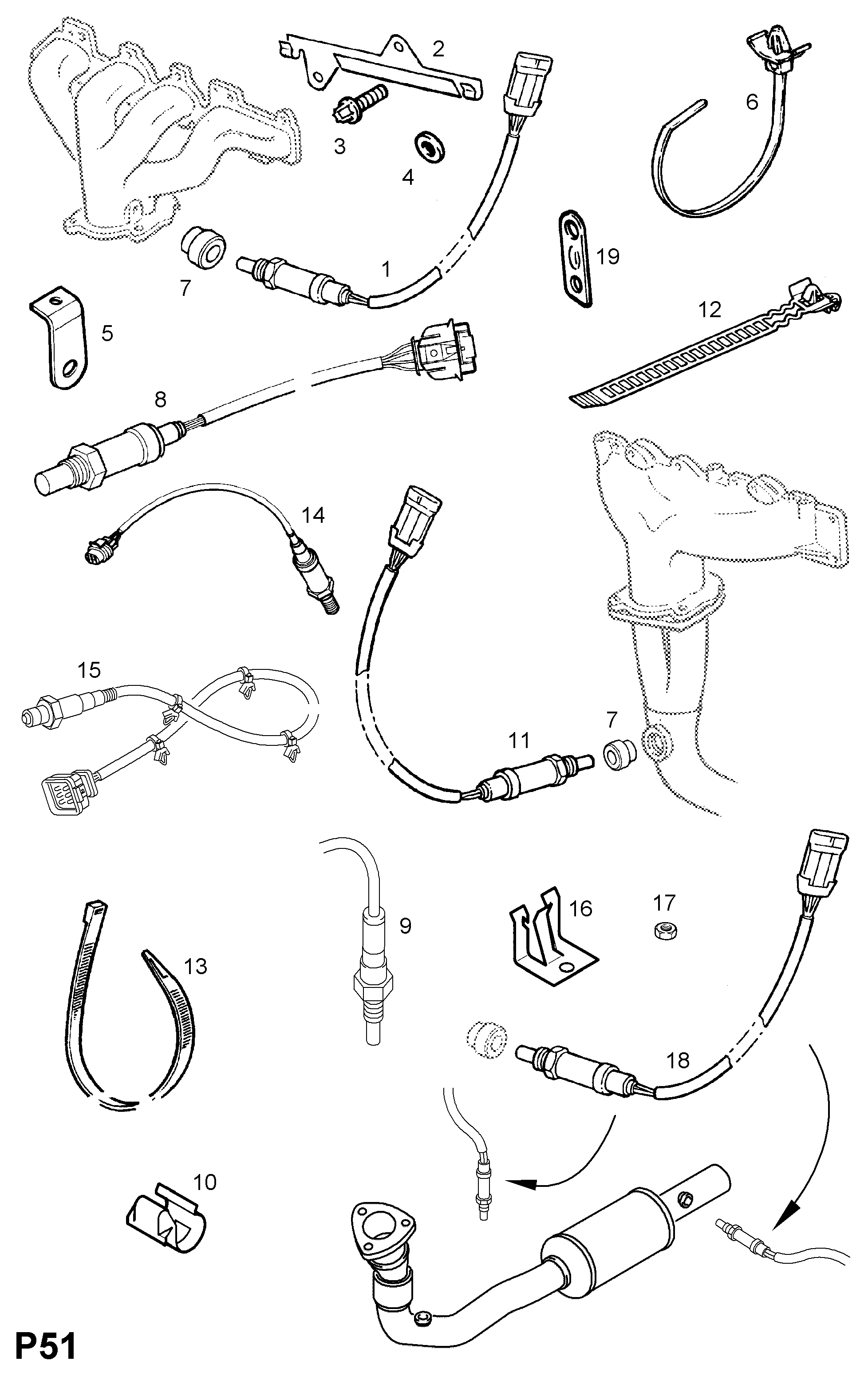 Vauxhall 8 55 382 - Sonda Lambda parts5.com