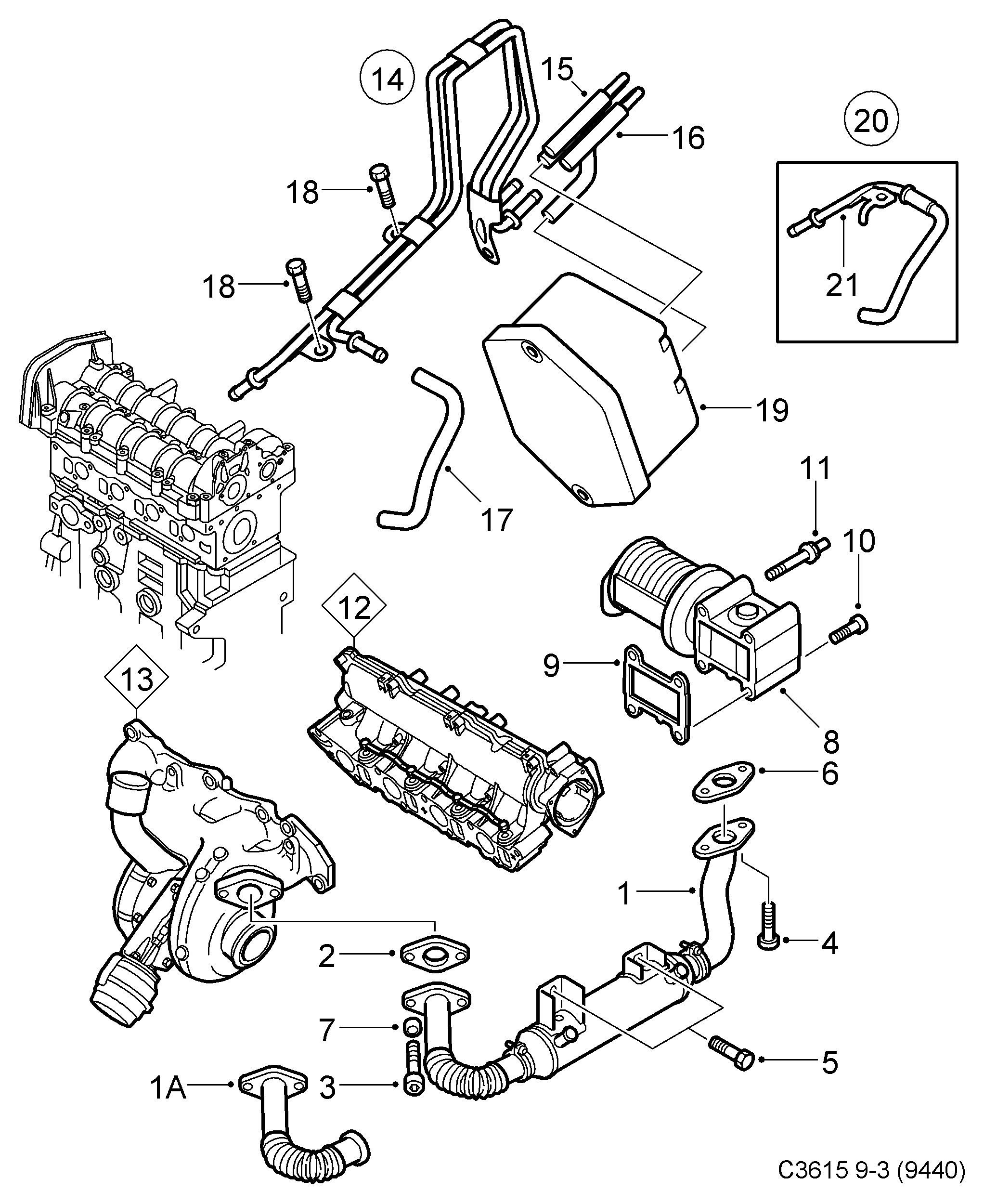 SAAB 93181981 - EGR Valve parts5.com