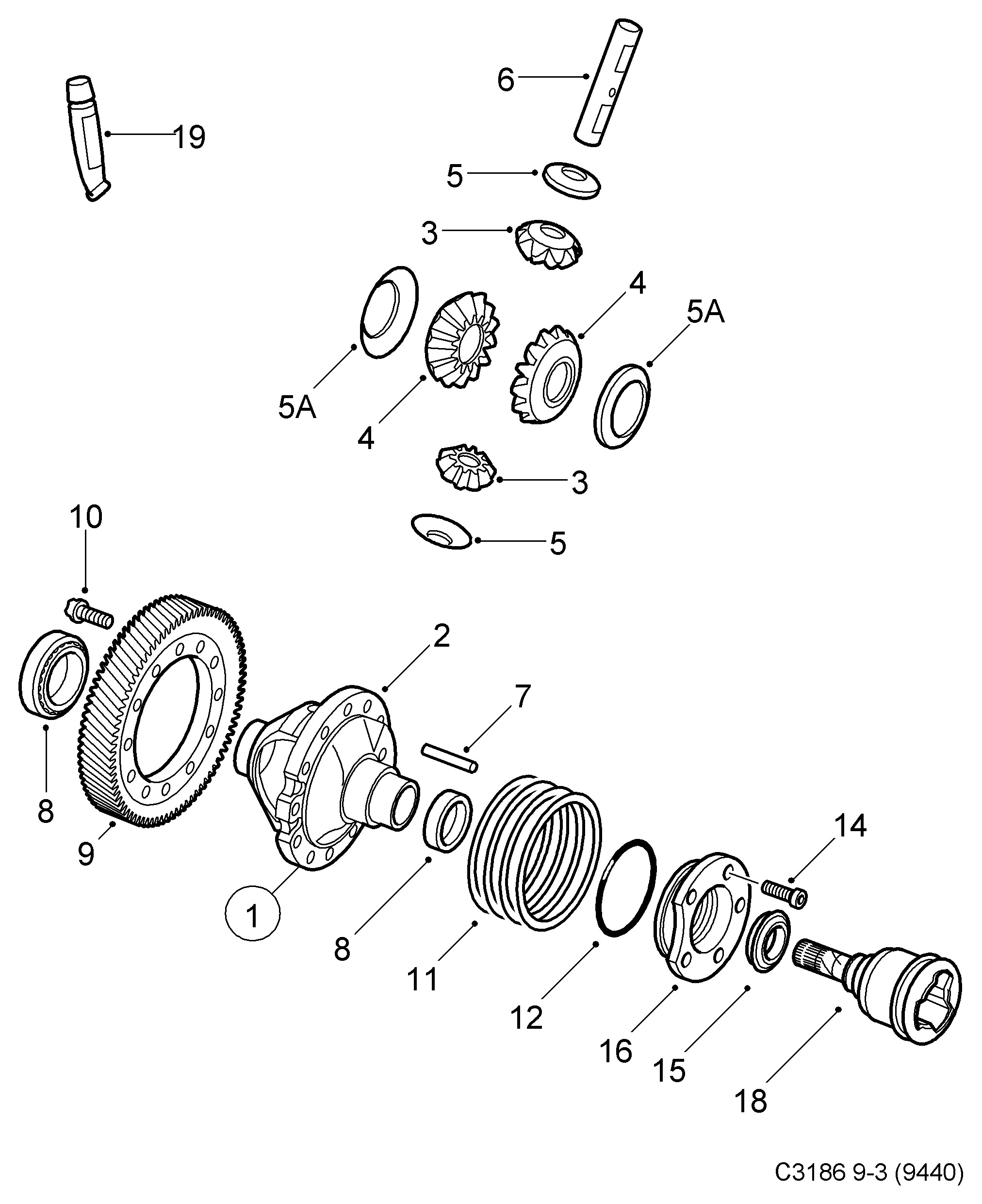 Opel 55353153 - Bague d'étanchéité, différentiel www.parts5.com