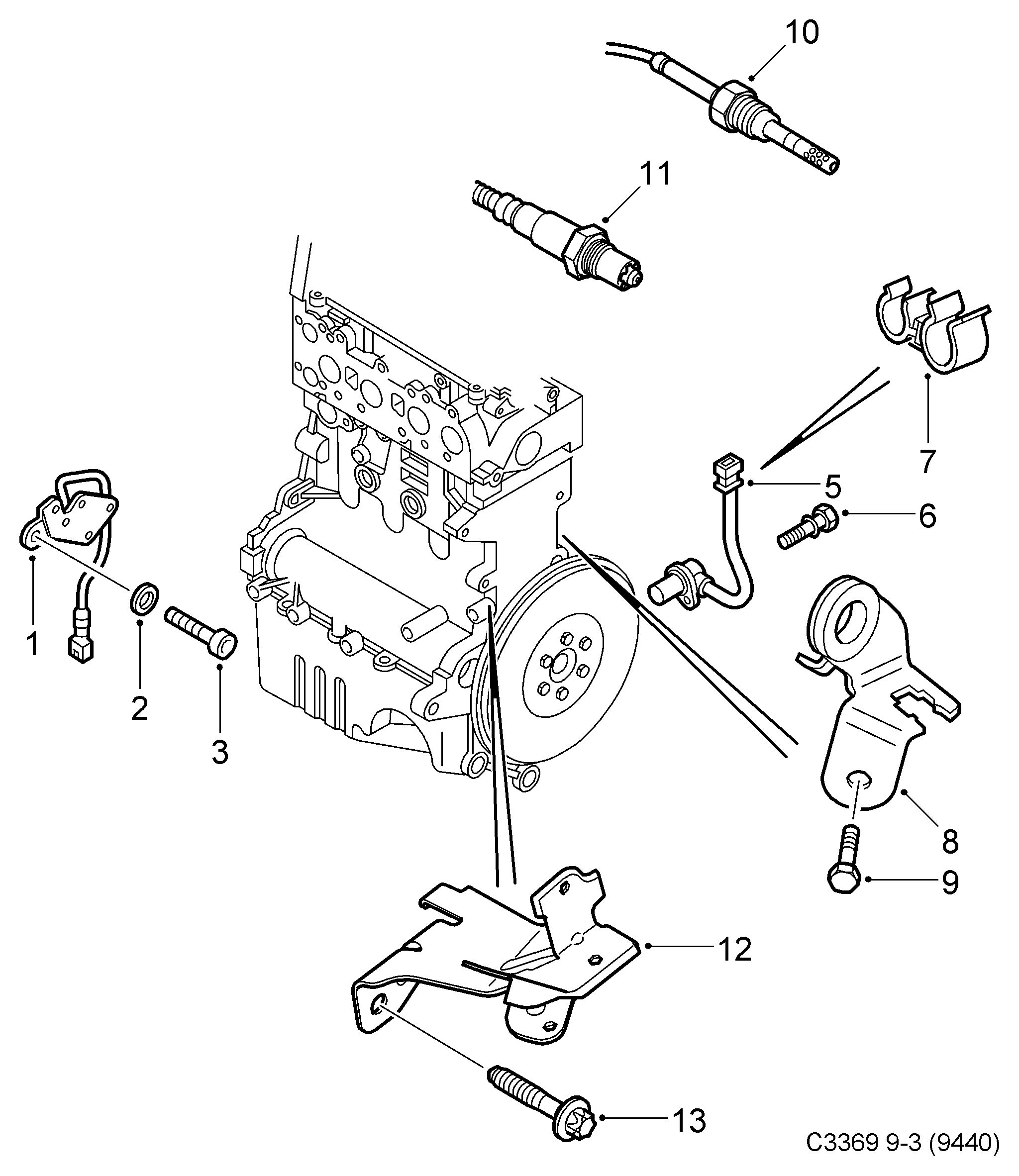 Vauxhall 93179433 - Sensor, crankshaft pulse parts5.com