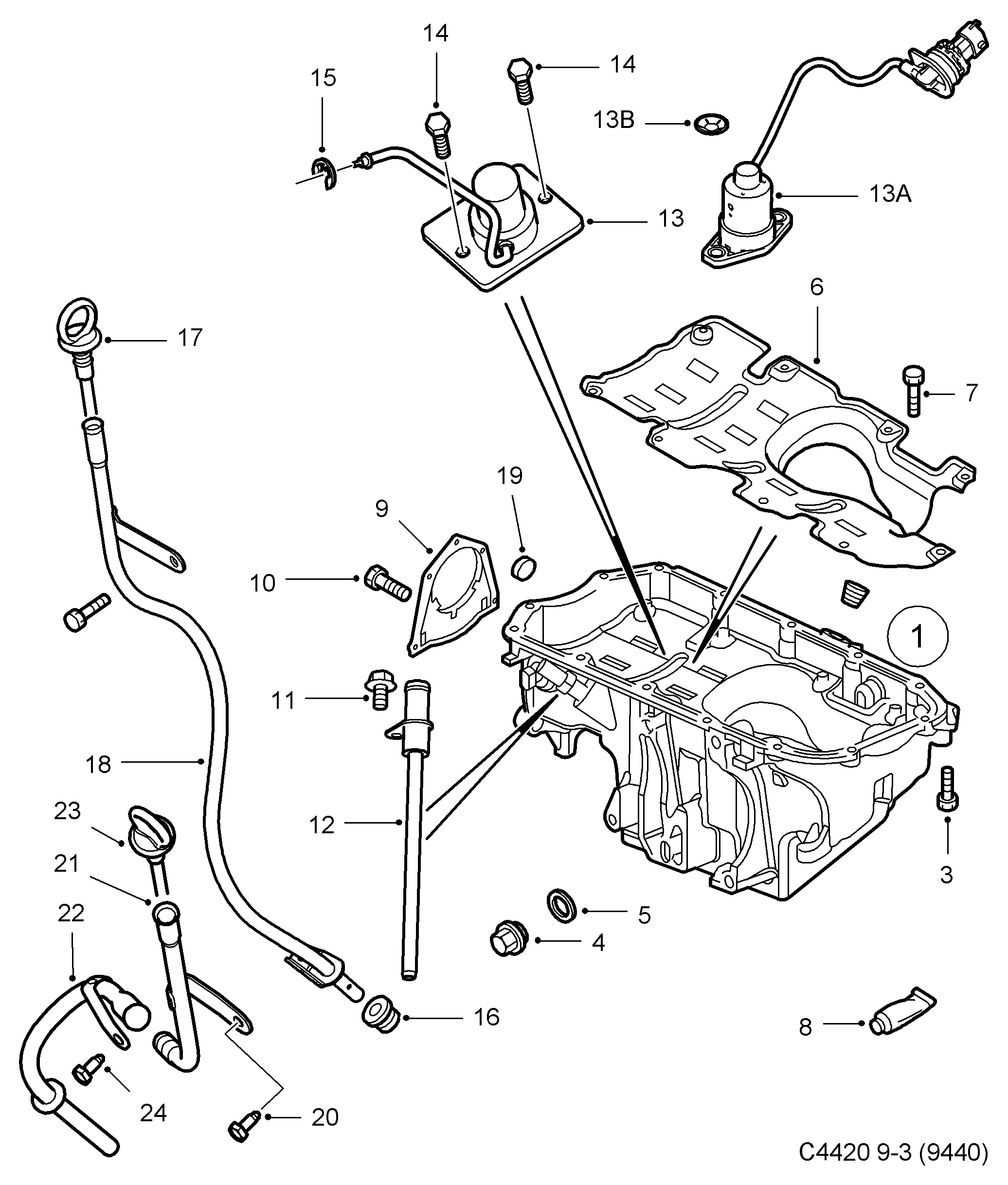 Opel 93177497 - Senzor,nivel ulei motor www.parts5.com