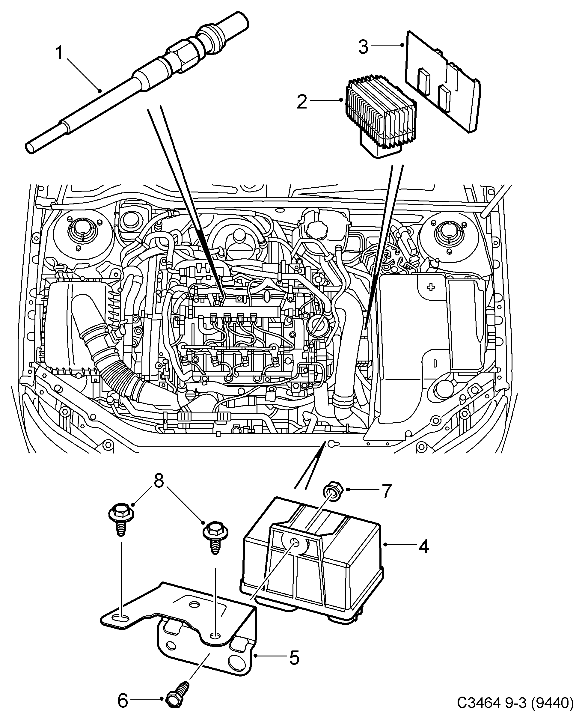 Opel 93 178 411 - Bougie de préchauffage www.parts5.com