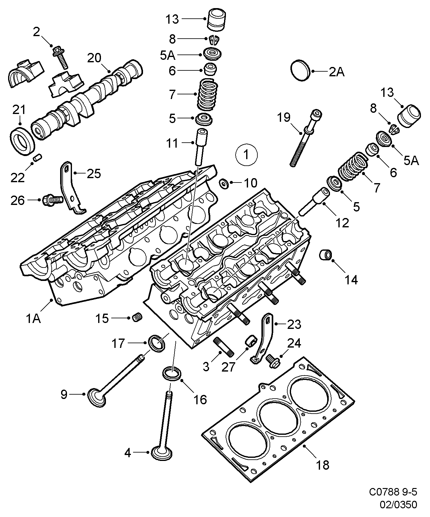 SAAB 45 00 898 - Seal Ring, valve stem parts5.com