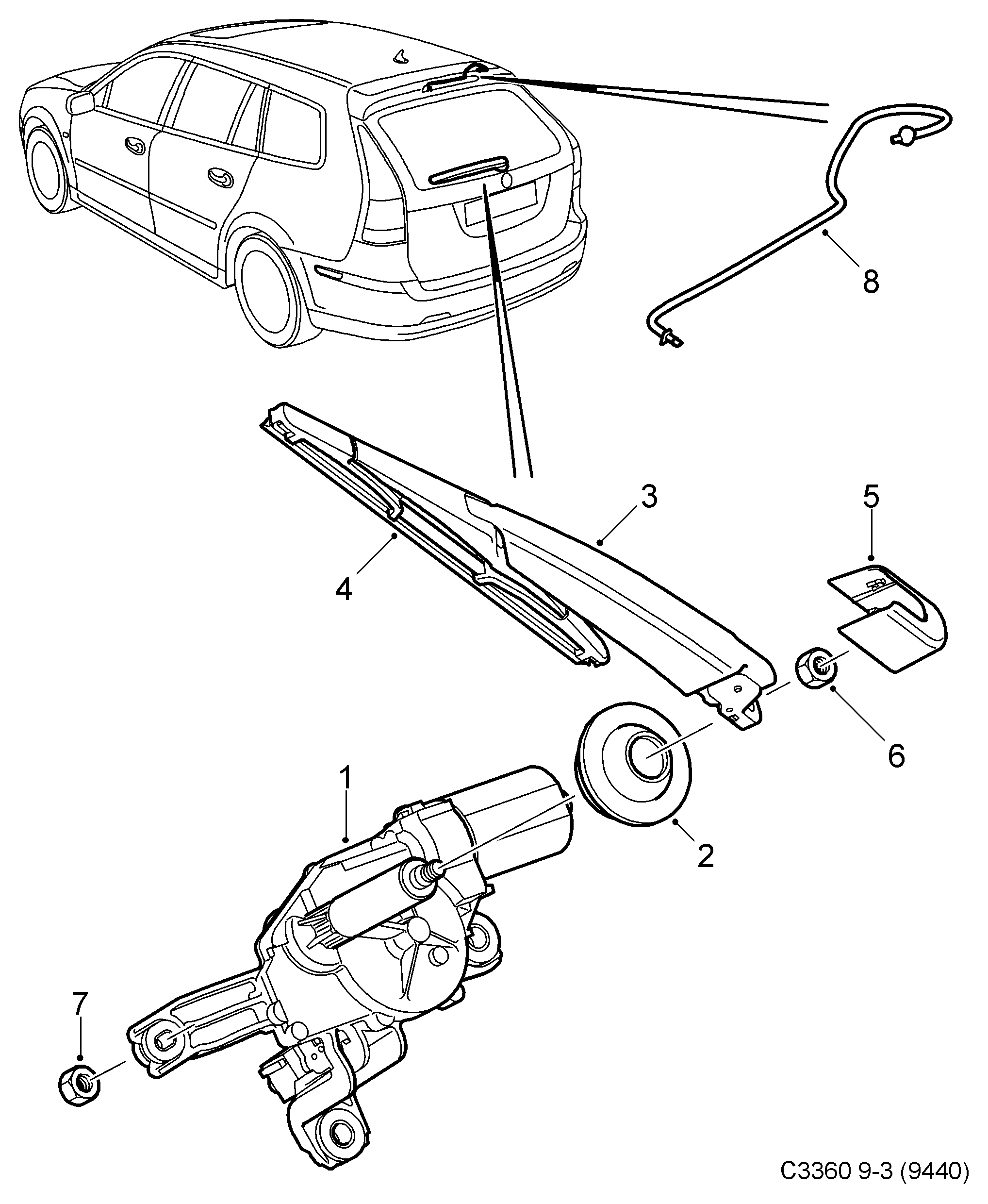 Opel 93189239 - Stieracia liżta www.parts5.com