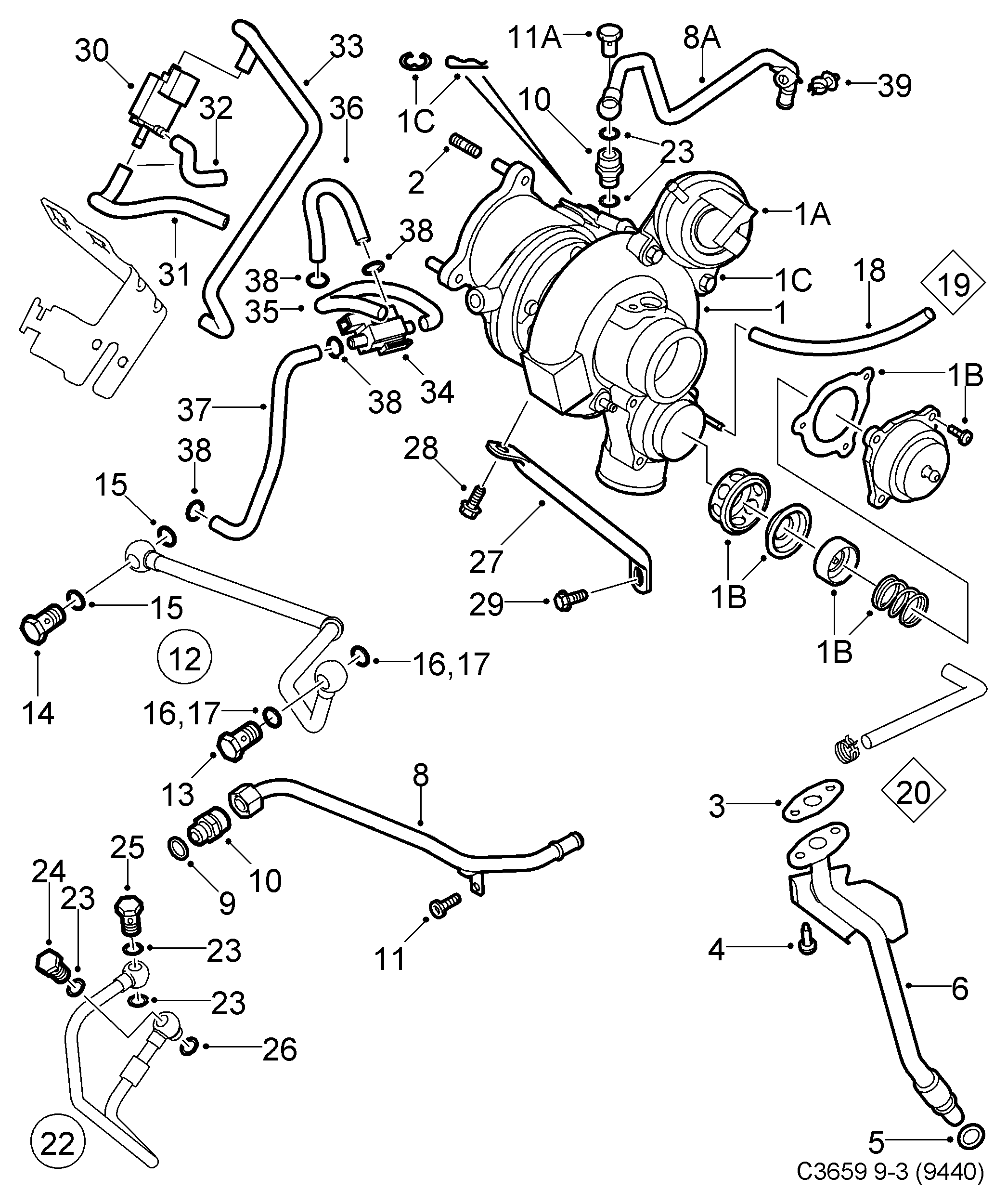 SAAB 90490305 - Gasket www.parts5.com