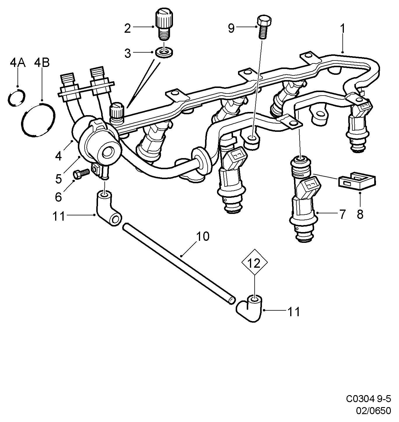 SAAB 94 83 538 - Control Valve, fuel pressure www.parts5.com