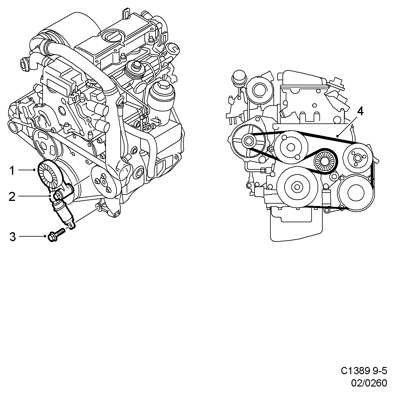 Vauxhall 5 342 456 - Tensor de correa, correa poli V www.parts5.com