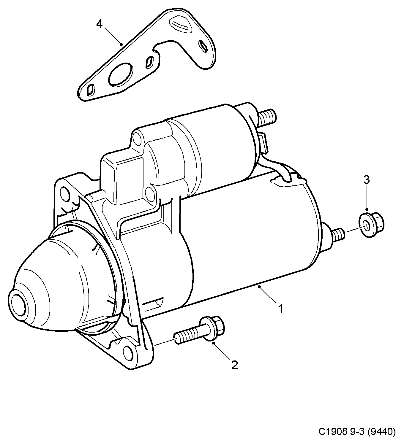 Opel 55351630 - Starter www.parts5.com