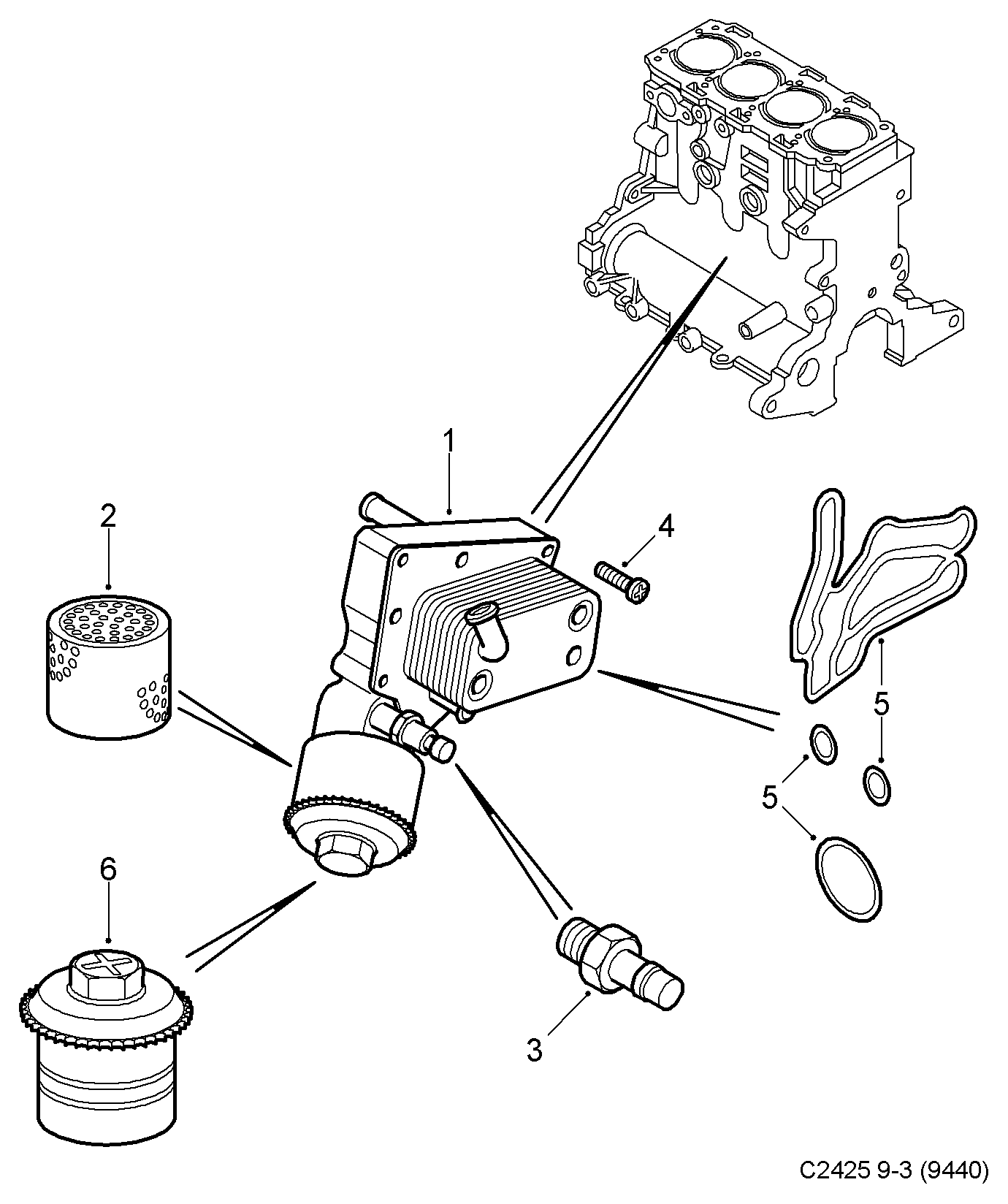 Suzuki 93177490 - Sensor, presión de aceite www.parts5.com