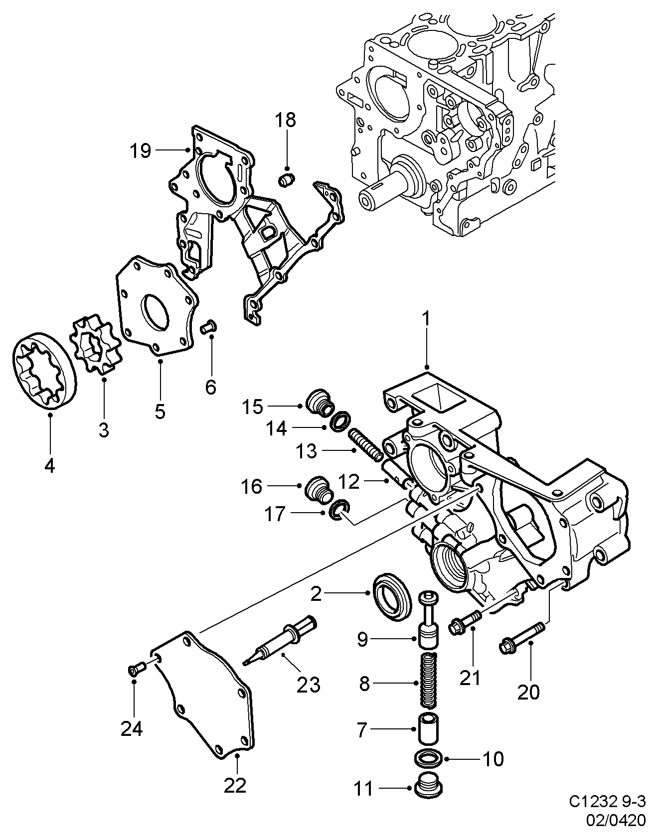 Opel 93 160 951 - Uszczelka, miska olejowa www.parts5.com