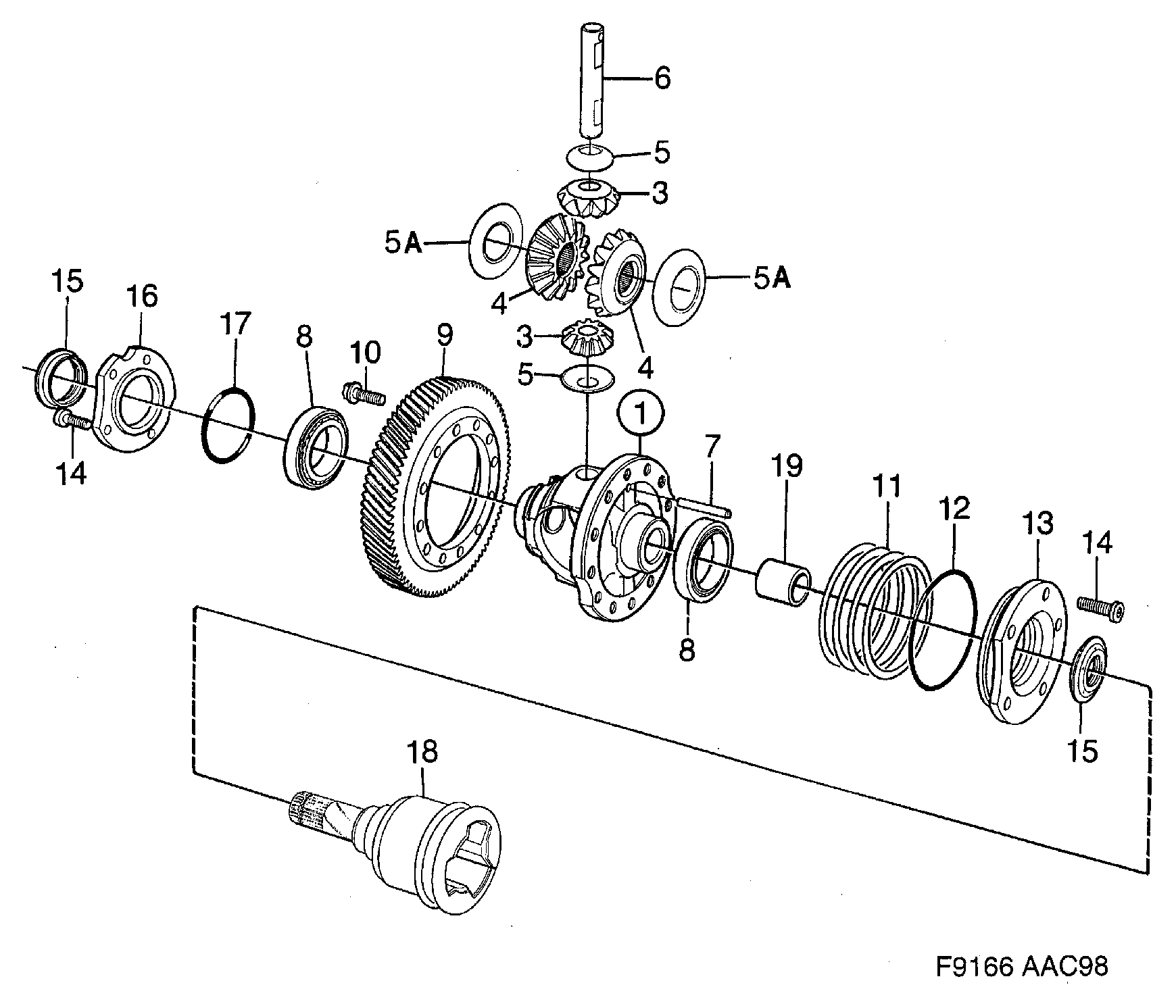 SAAB 5448469 - Bague d'étanchéité, différentiel www.parts5.com