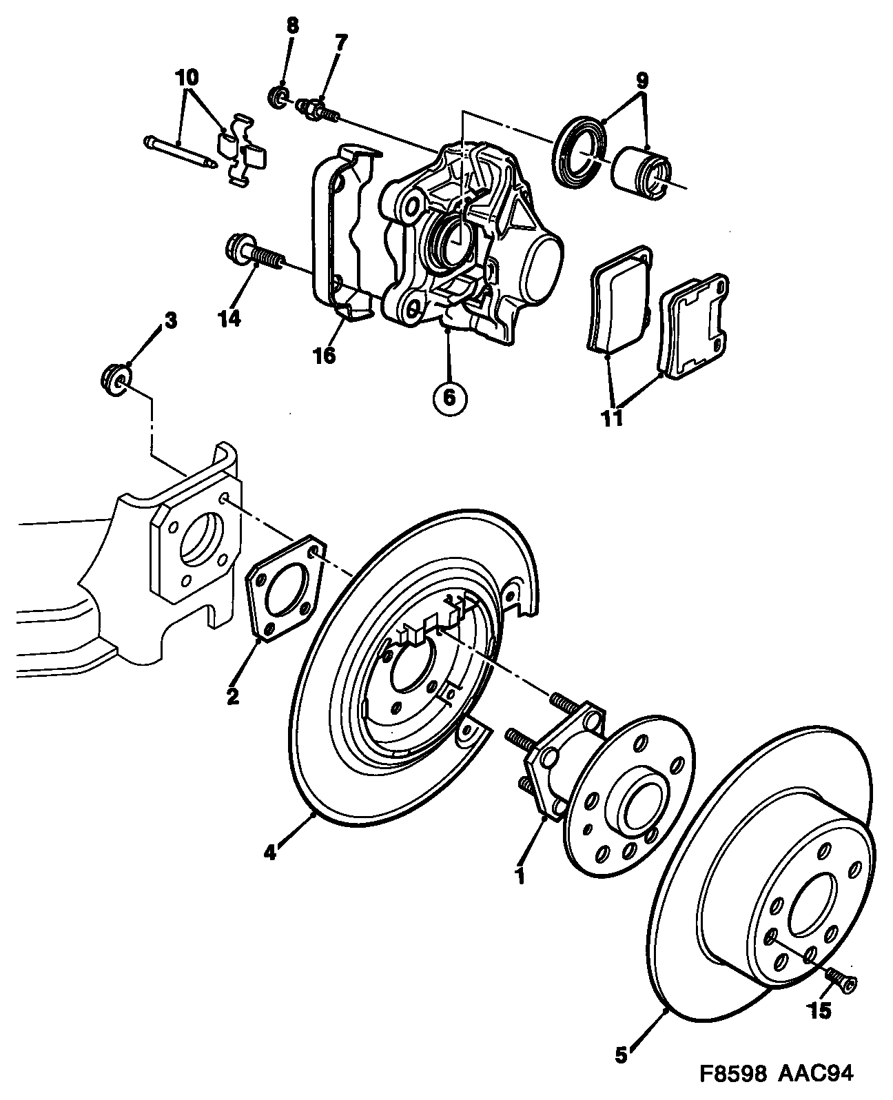 Chevrolet 4837241 - Komplet kočnih obloga, disk kočnica www.parts5.com