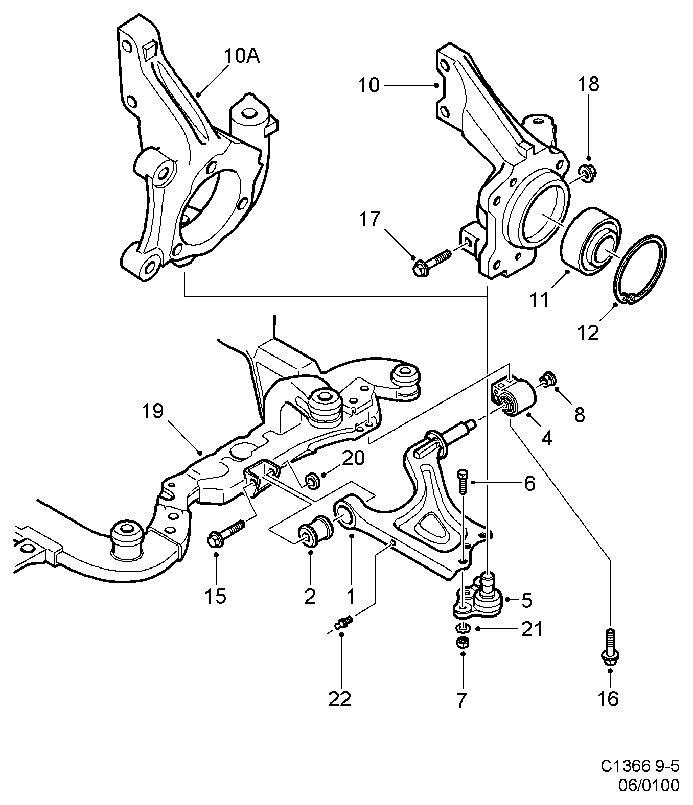 SAAB 52 31 683 - Rótula de suspensión / carga parts5.com