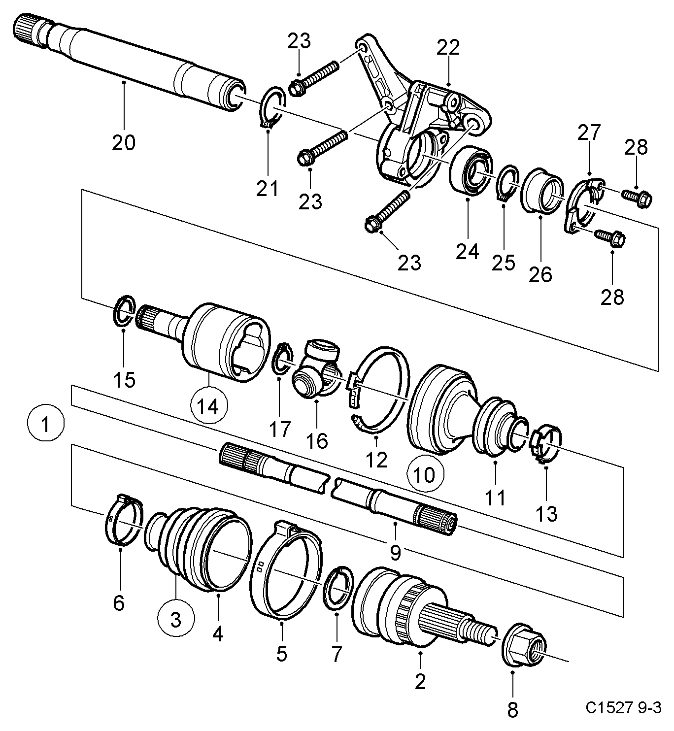 Vauxhall 93185258 - Osłona, wał napędowy www.parts5.com