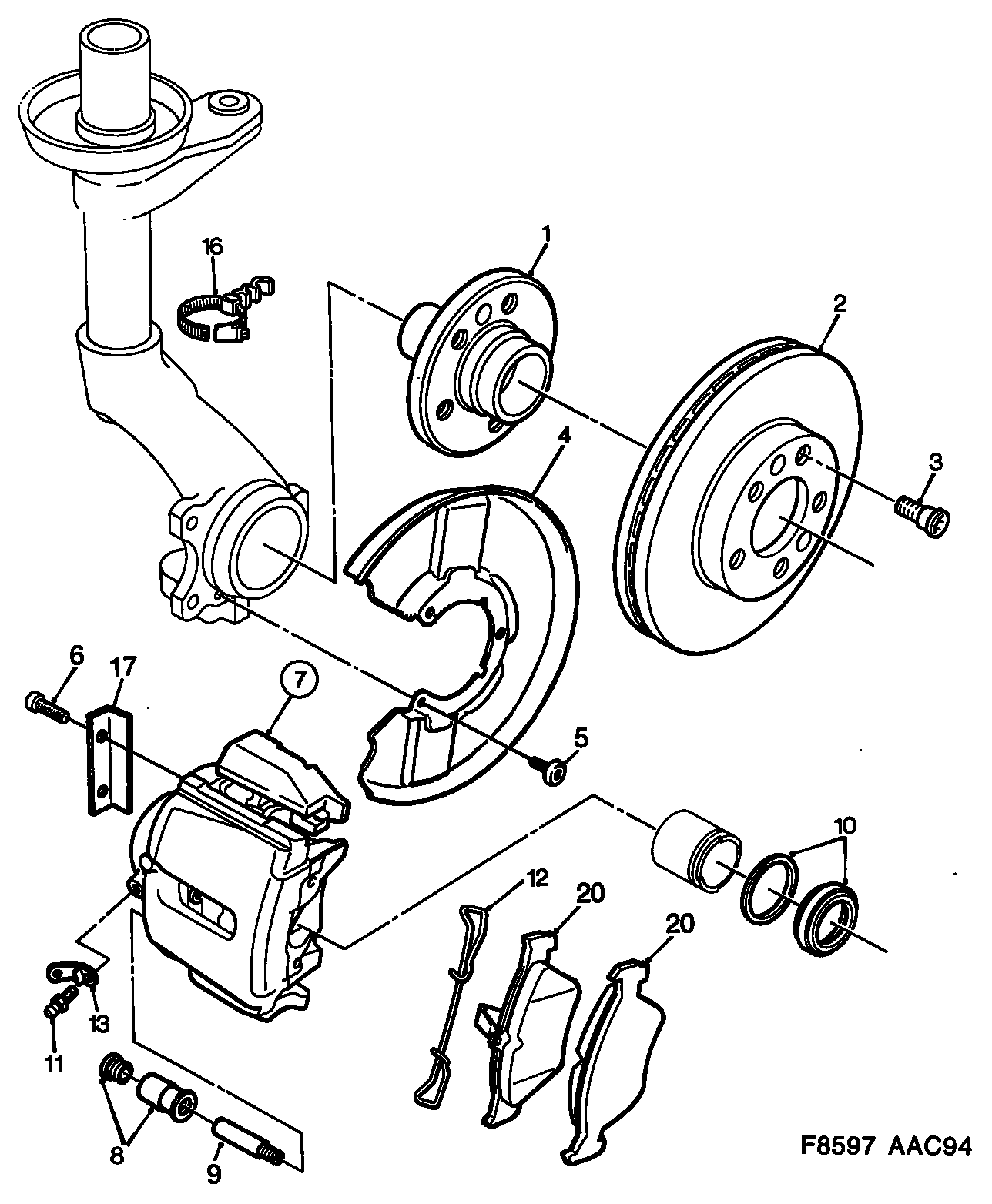 FIAT 4241428 - Tukivarsi, pyöräntuenta www.parts5.com