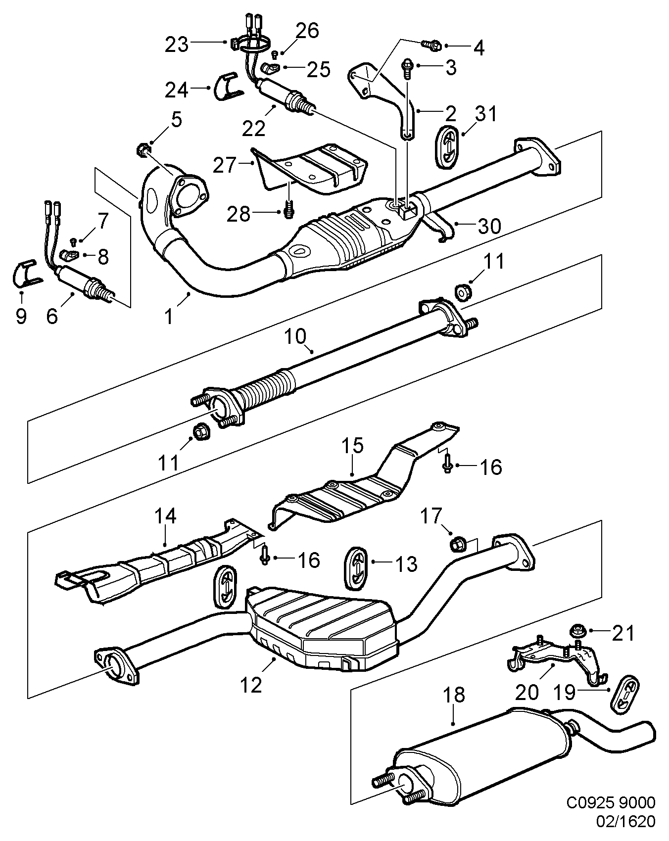 SAAB 4660 494 - Lambda Sensor parts5.com