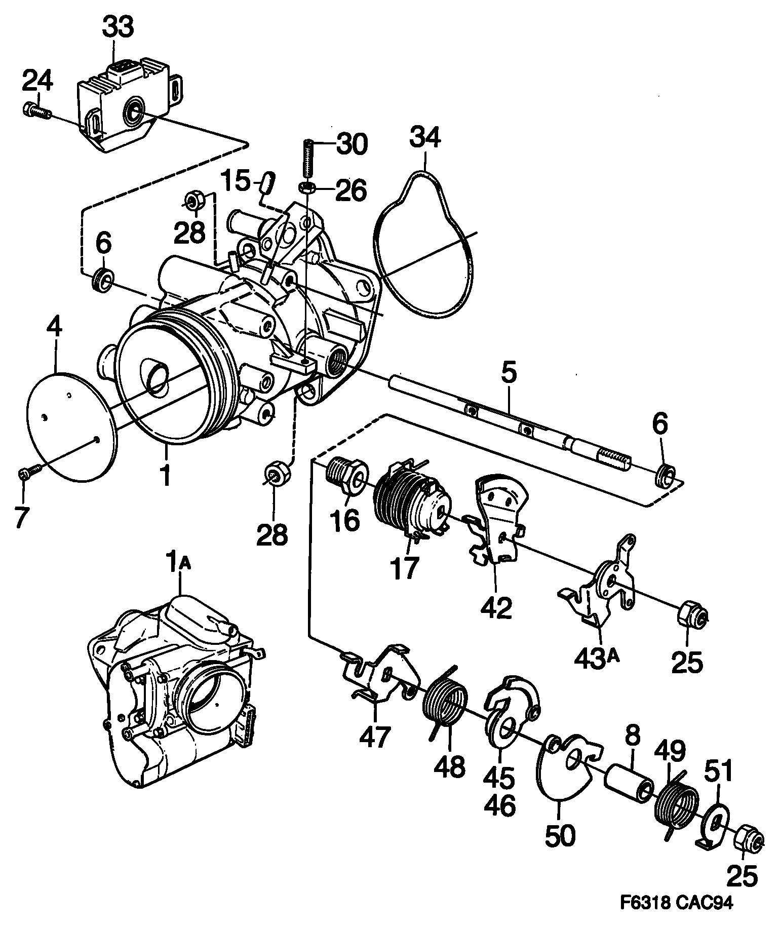 SAAB 46 61 062 - Sensor, throttle position www.parts5.com