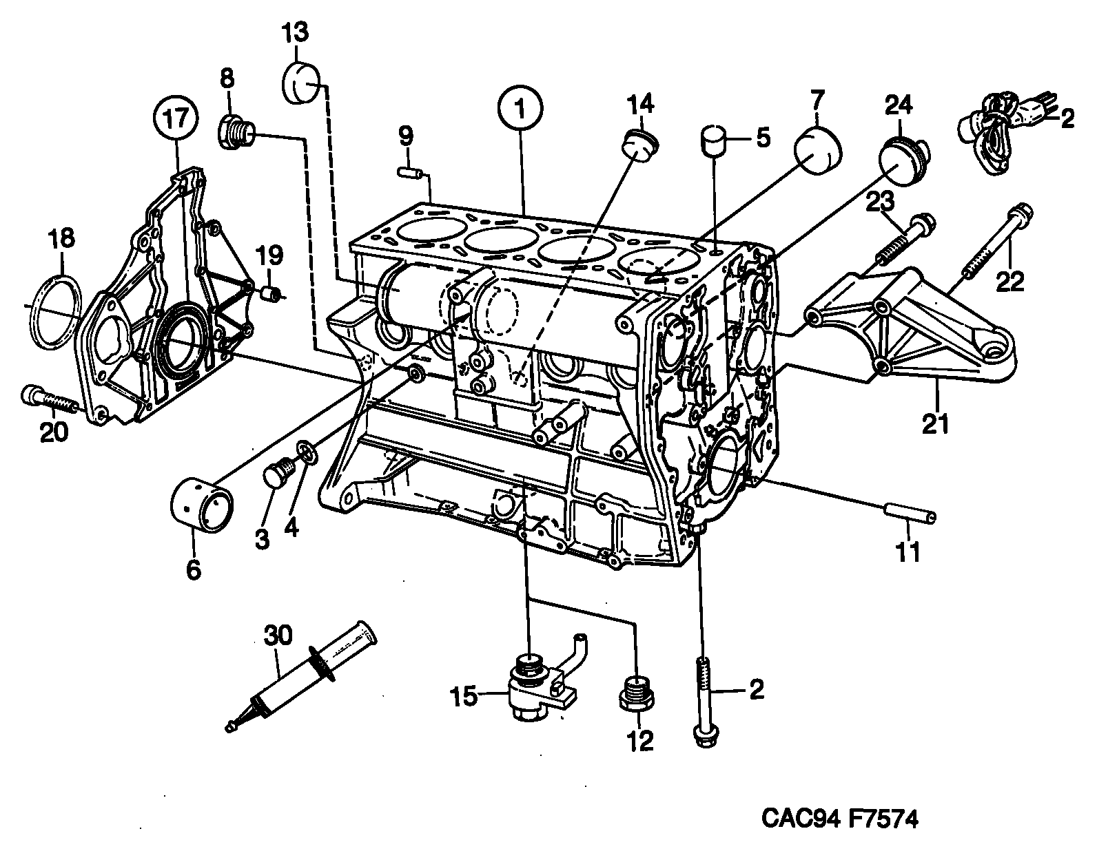 GMC 9117557 - Filtru aer www.parts5.com