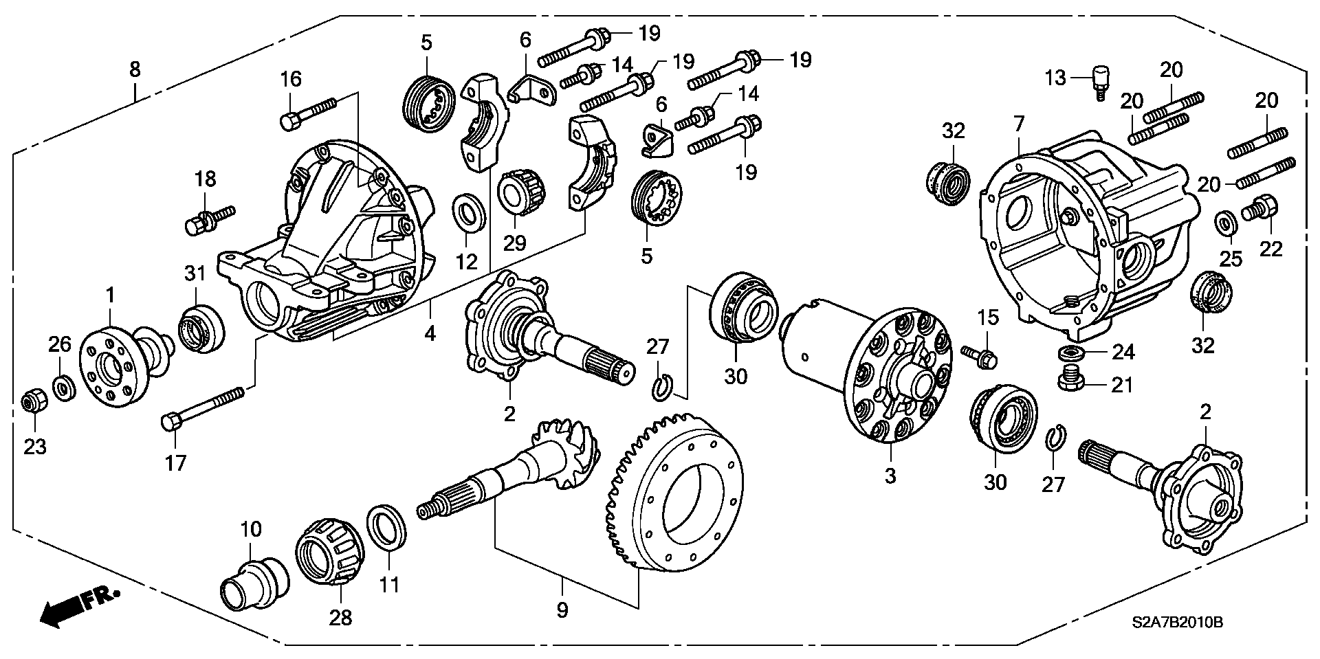 Honda 91202PCZ003 - Shaft Seal, differential www.parts5.com