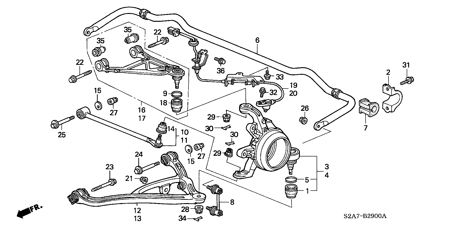 Honda 52362-S30-003 - Repair Kit, tie rod end www.parts5.com