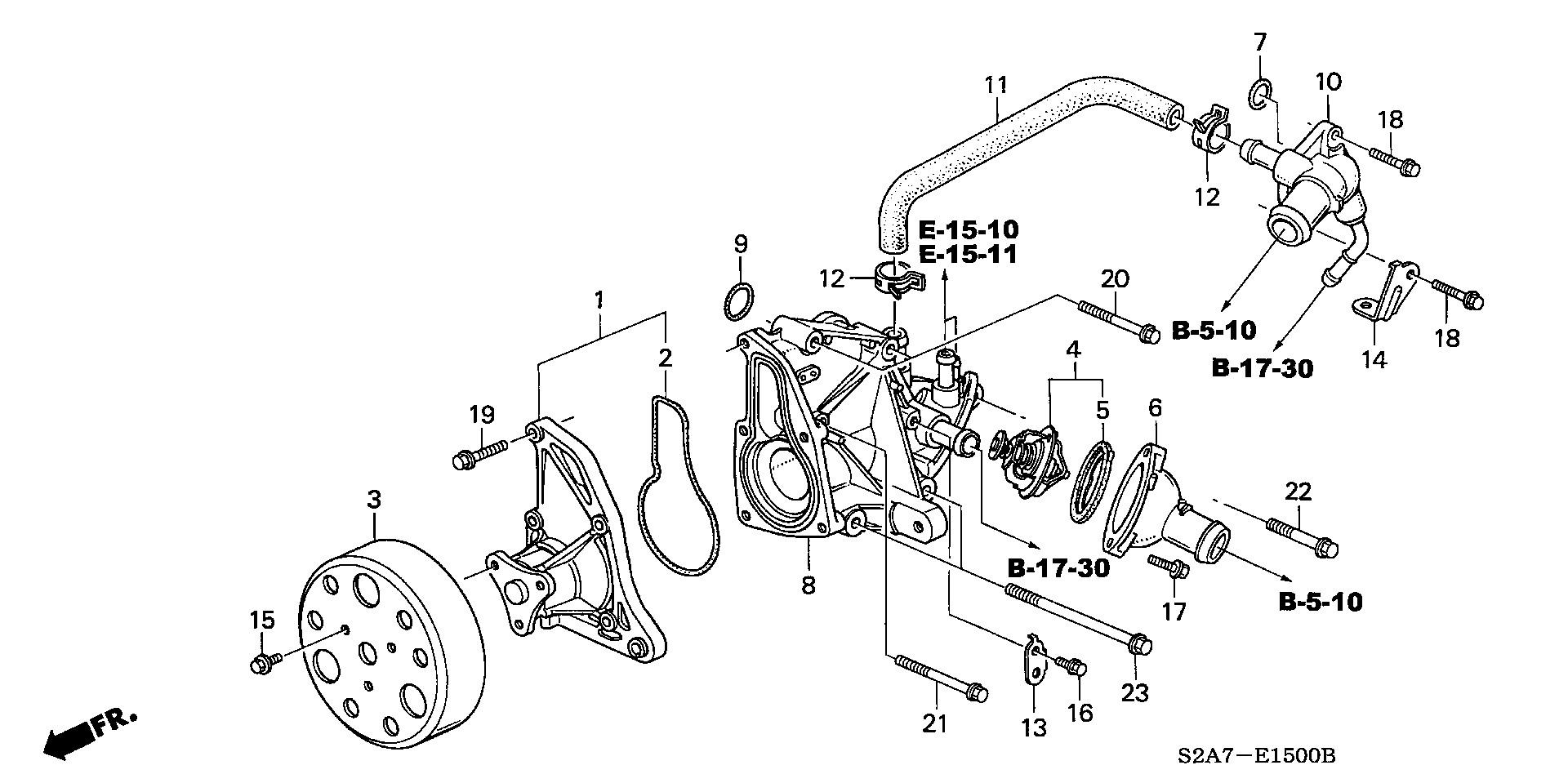 Honda 19301-PR7-305 - Θερμοστάτης, ψυκτικό υγρό www.parts5.com