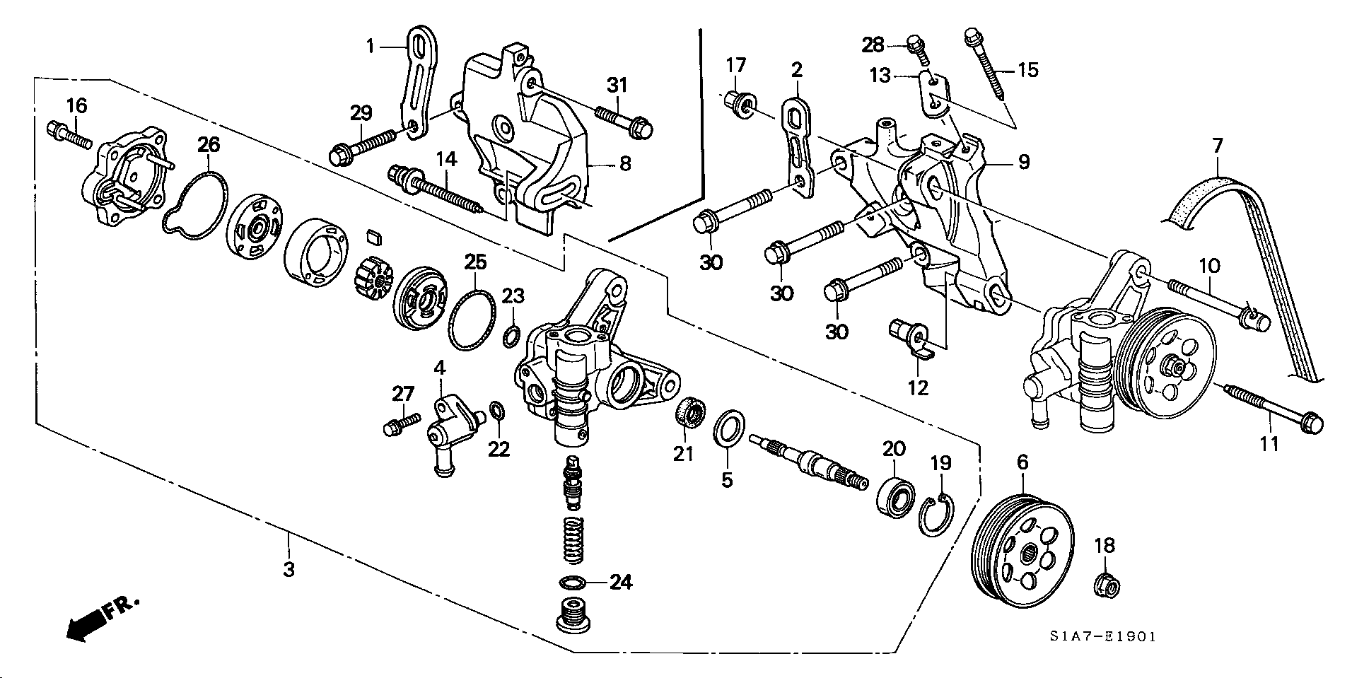 Honda 56992-PDA-E01 - Поликлиновой ремень www.parts5.com