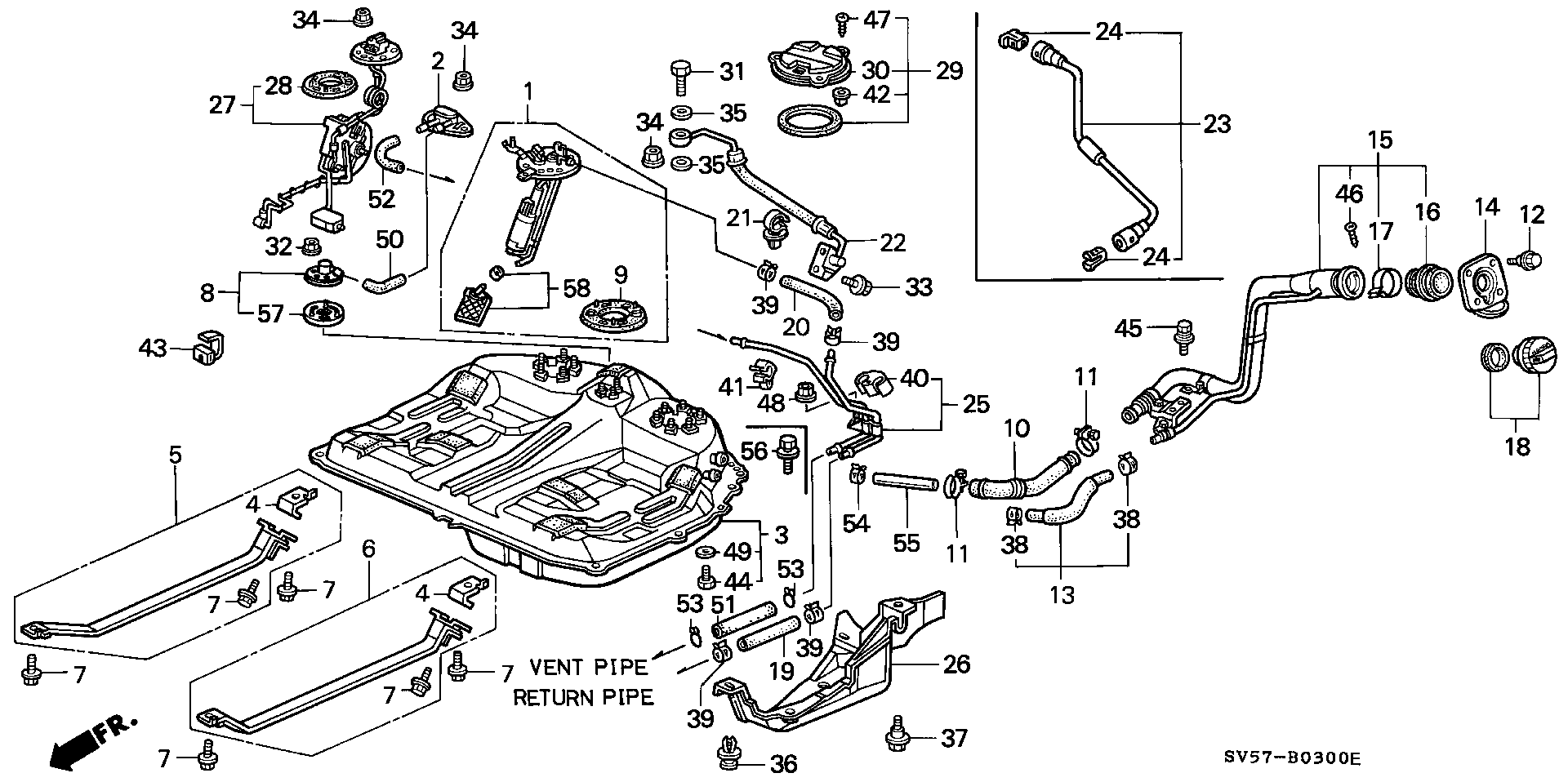 Honda 17040SV4A30 - Bomba de combustible www.parts5.com