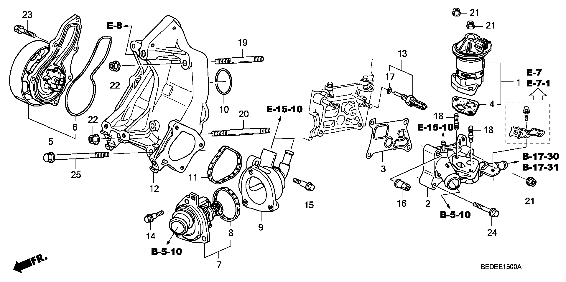 ACURA 19301-RAF-003 - Termostato, refrigerante www.parts5.com