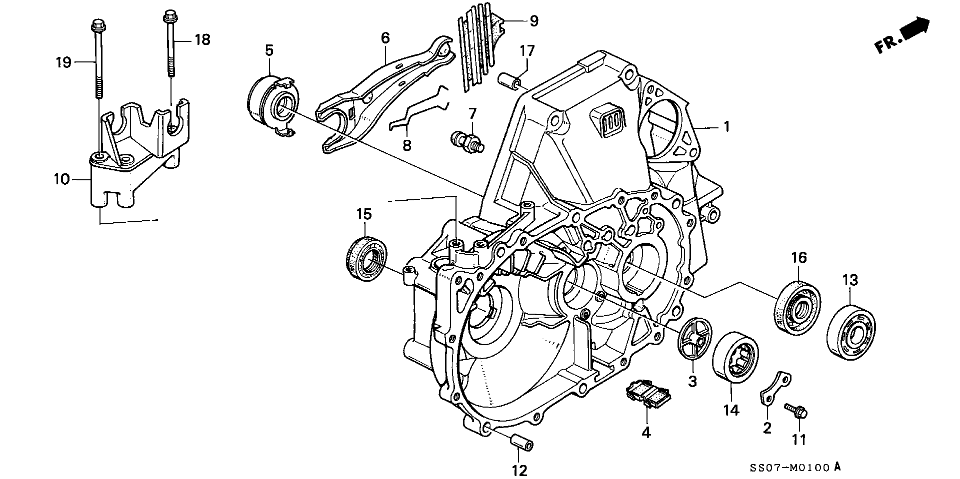 Honda 22810-PX5-003 - Debriyaj rulmanı www.parts5.com