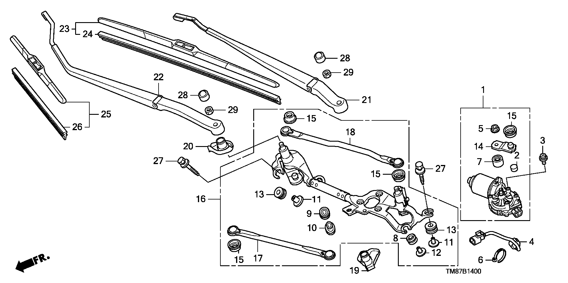 Honda 76622-SMA-004 - Törlőlapát www.parts5.com