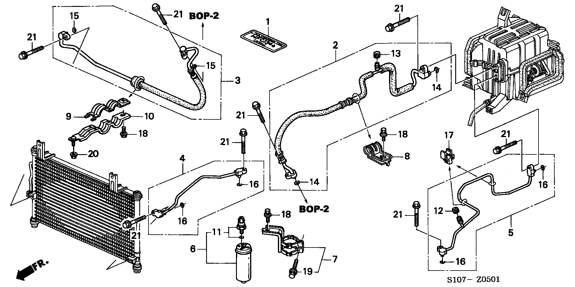 Honda 80 351 S04 003 - Dryer, air conditioning parts5.com