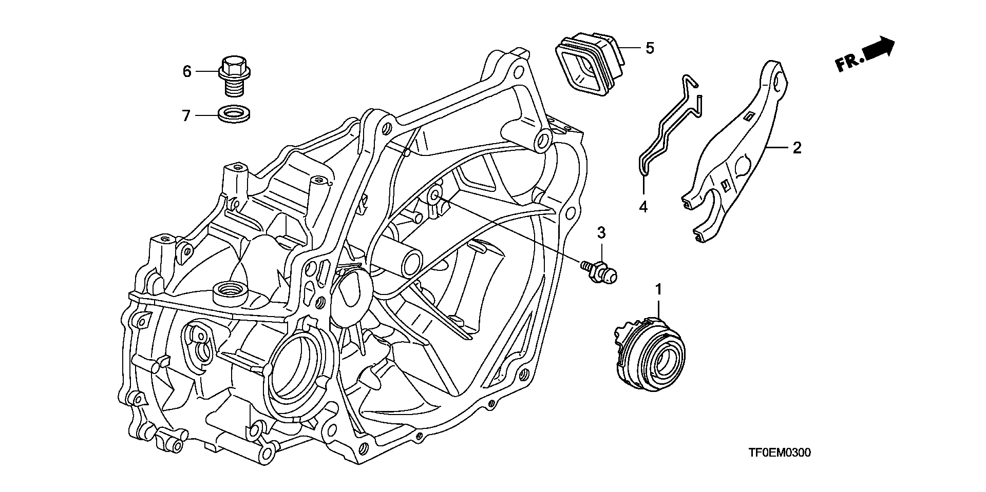 HONDA (DONGFENG) 22810-RPF-003 - Rulment de presiune www.parts5.com